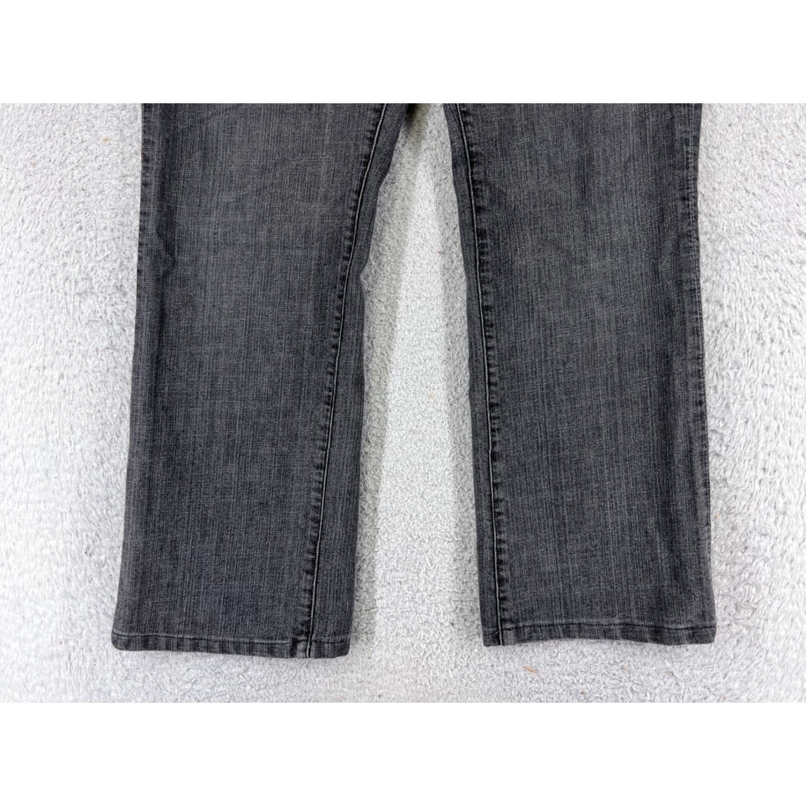 Vintage Sasson Womens Jeans Bootcut Cotton Blend 31x28 Gray Denim 2010s Fall Summer Spring Winter Regular Fit Size 32" / US 10 / IT 46 - 2 Thumbnail