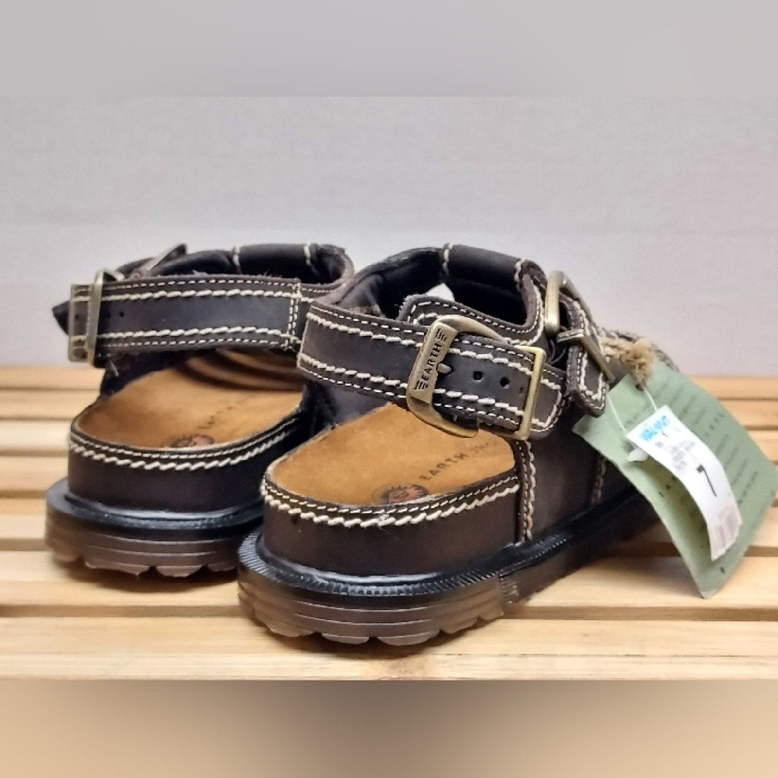 Other Earth Shoes Womens Brown Leather Casual Sandals Size 7 Size US 7 / IT 37 - 8 Thumbnail