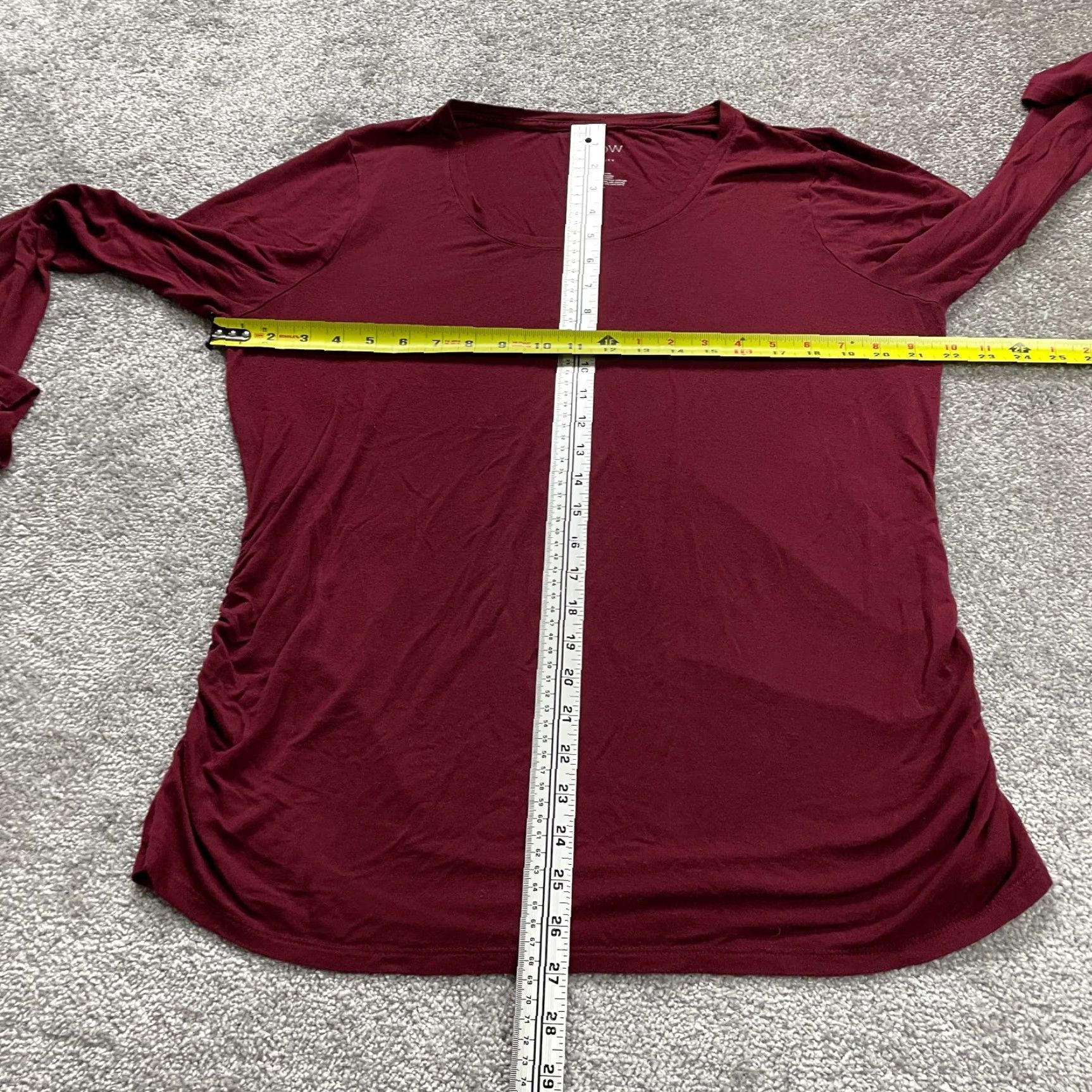 Vintage VINTAGE? No — Actually A Glow Maternity Blouse Shirt Womens 2XL Red Round Neck Long Sleeve Knit Rayon Spandex Casual Classic Worldwide Womens Size XXL / US 16-18 / IT 52-54 - 7 Thumbnail