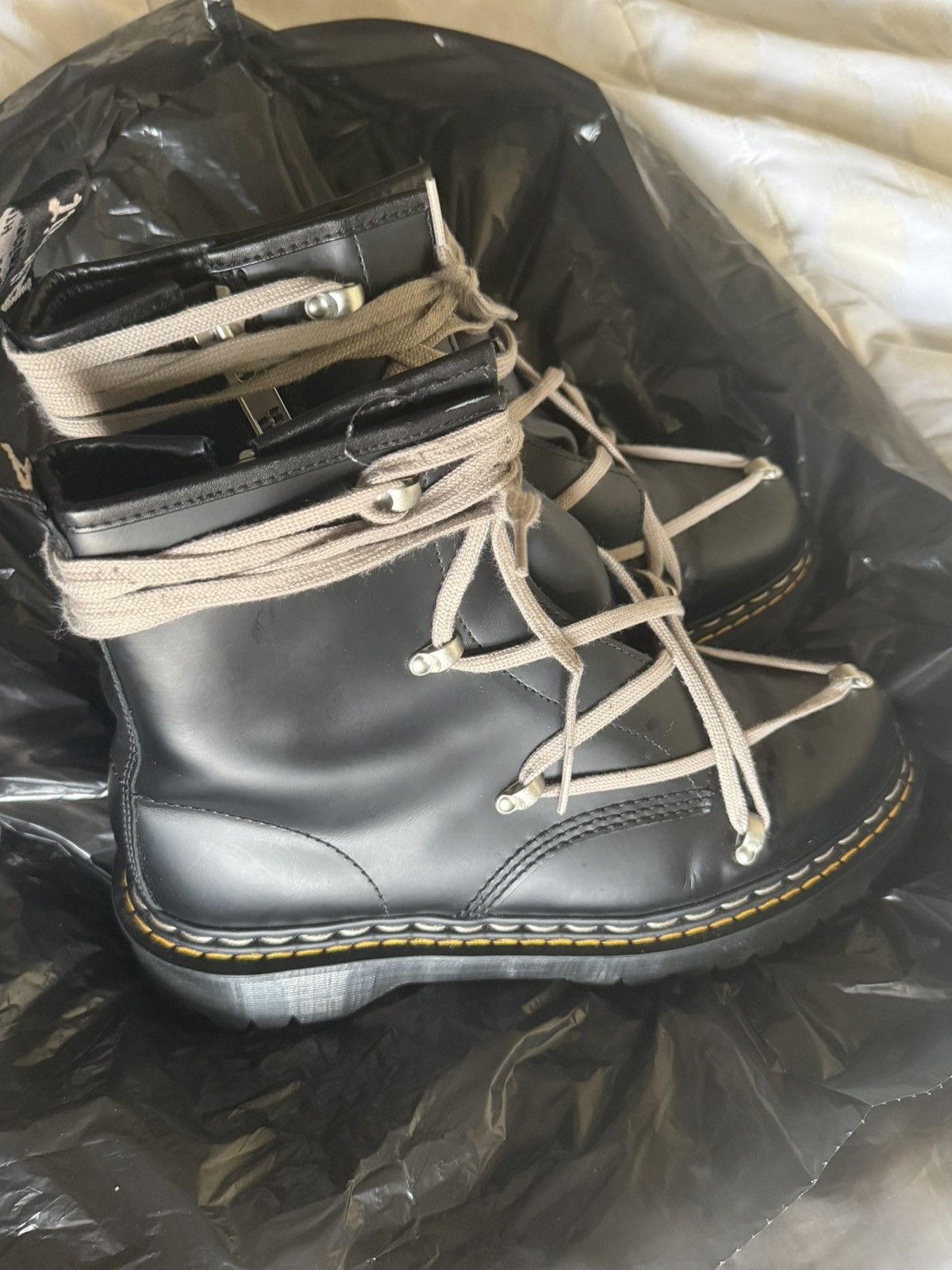 Rick Owens Rick Owens x Doc Martens Lace Boots Size US 12 / EU 45 - 6 Thumbnail