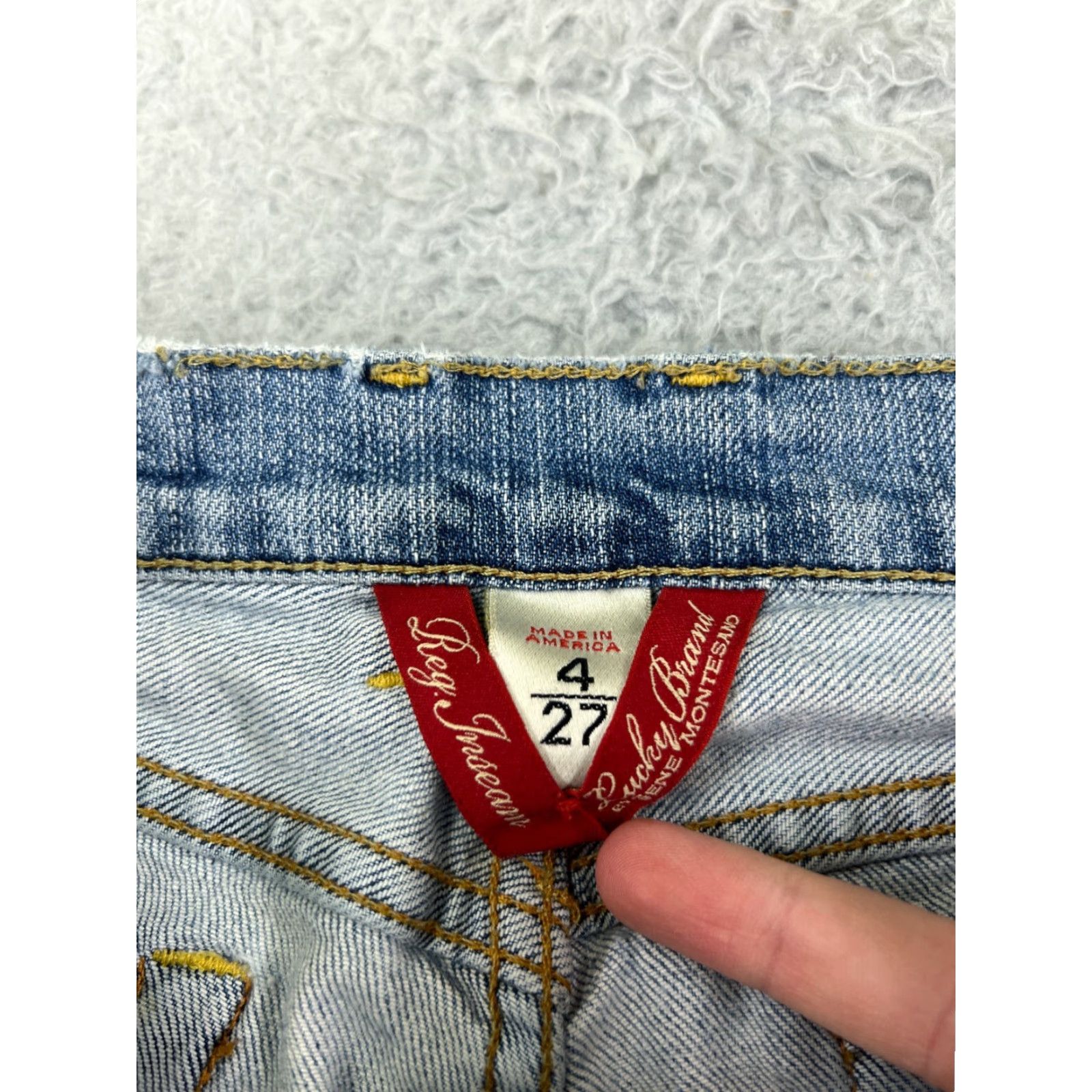 Lucky Brand VINTAGE Lucky Brand Jeans Womens Blue Denim 90s 27in Inseam Bootcut 30 Model Designer Size 26" / US 2 / IT 38 - 3 Thumbnail
