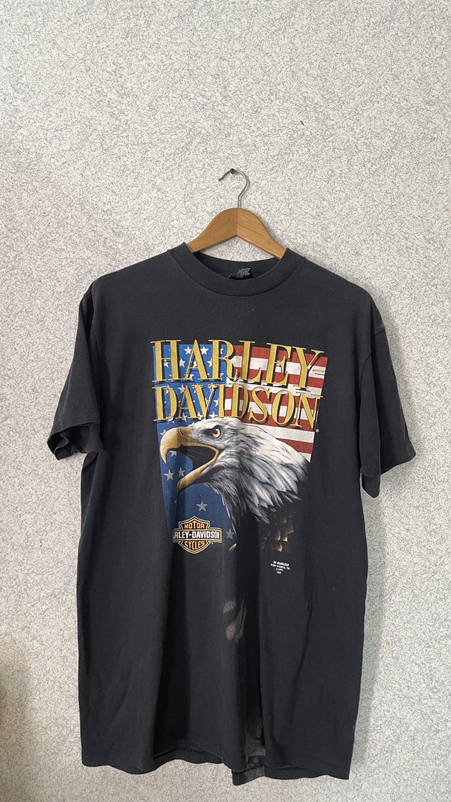 Harley Davidson VINTAGE 3D EMBLEM HARLEY DAVIDSON 1991 Size US XL / EU 56 / 4 - 1 Thumbnail