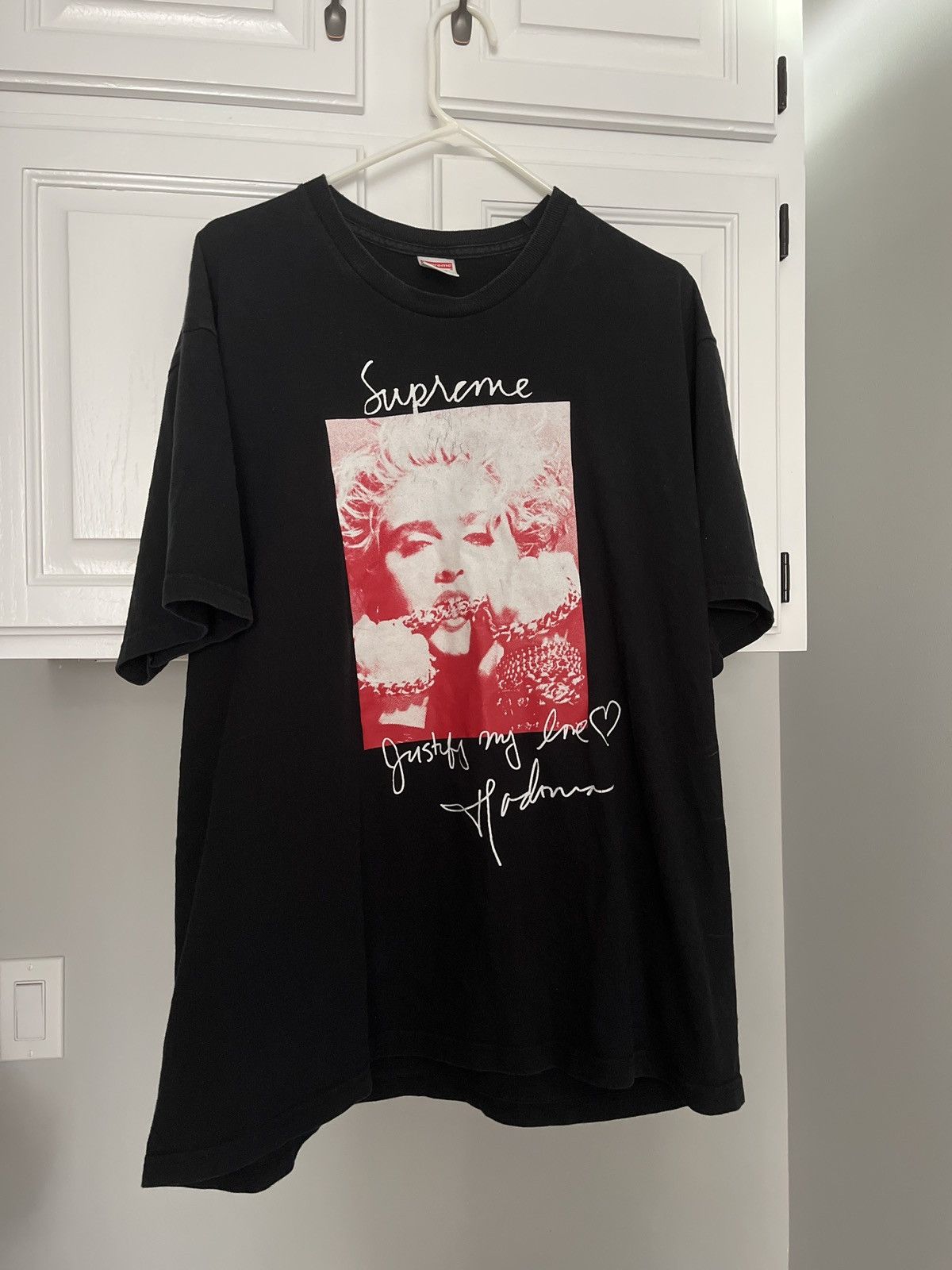 Supreme Black Supreme Madonna Tee | Grailed