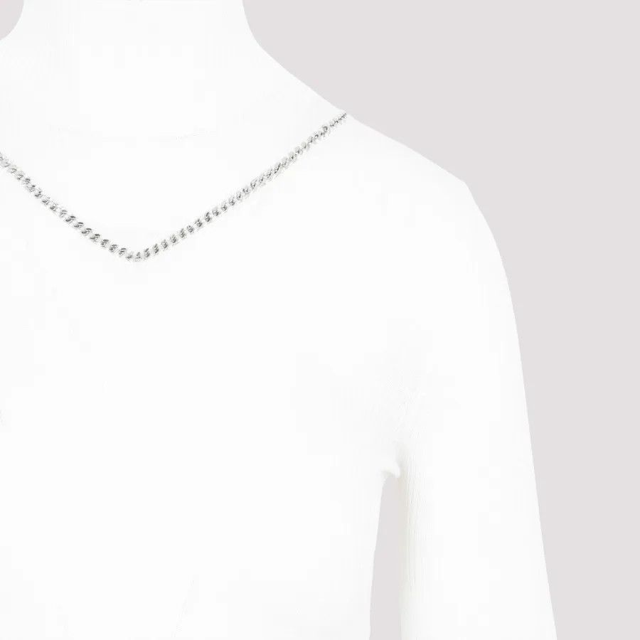 Bottega Veneta o1loc1c0824 707800 Jumper in White Size S / US 4 / IT 40 - 3 Thumbnail