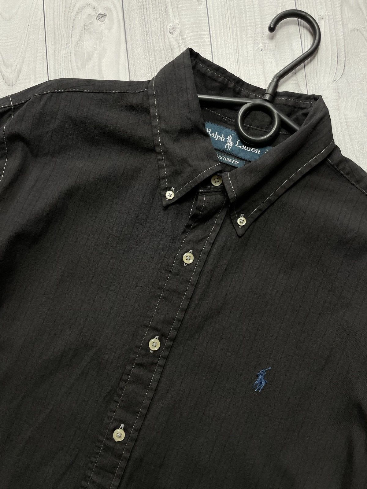 Polo Ralph Lauren × Vintage Vintage Polo Ralph Lauren shirt size M black Size US M / EU 48-50 / 2 - 2 Thumbnail
