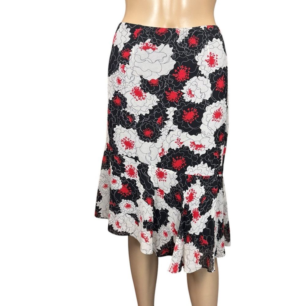 I.N.C INC International Concepts 100% Silk Floral Asymmetrical Sk Size 28" / US 6 / IT 42 - 1 Thumbnail