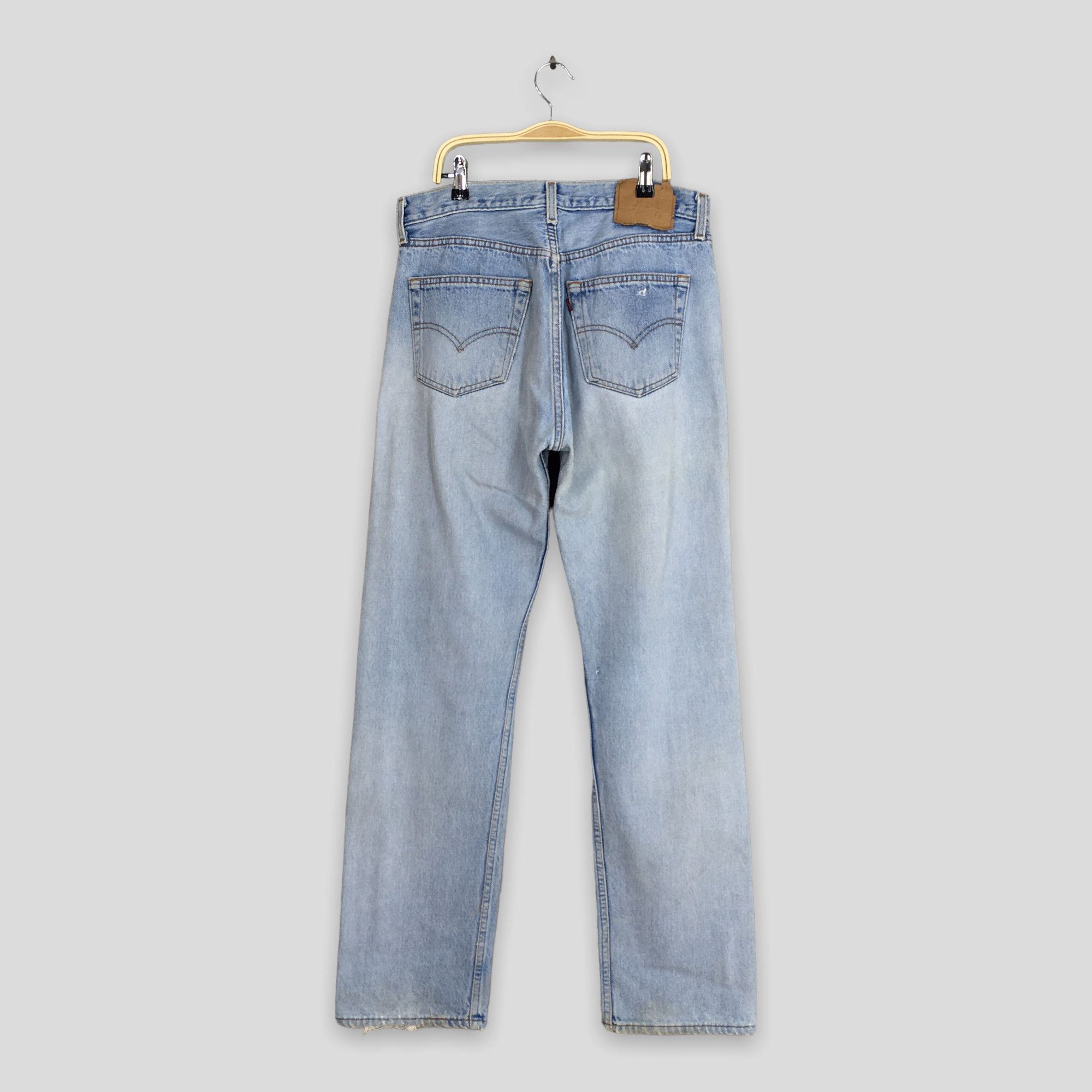 Levi's Size 30x31.5 Vintage 90s Levi's 501 Stonewash Jeans S1875 Size 30" / US 8 / IT 44 - 9 Thumbnail