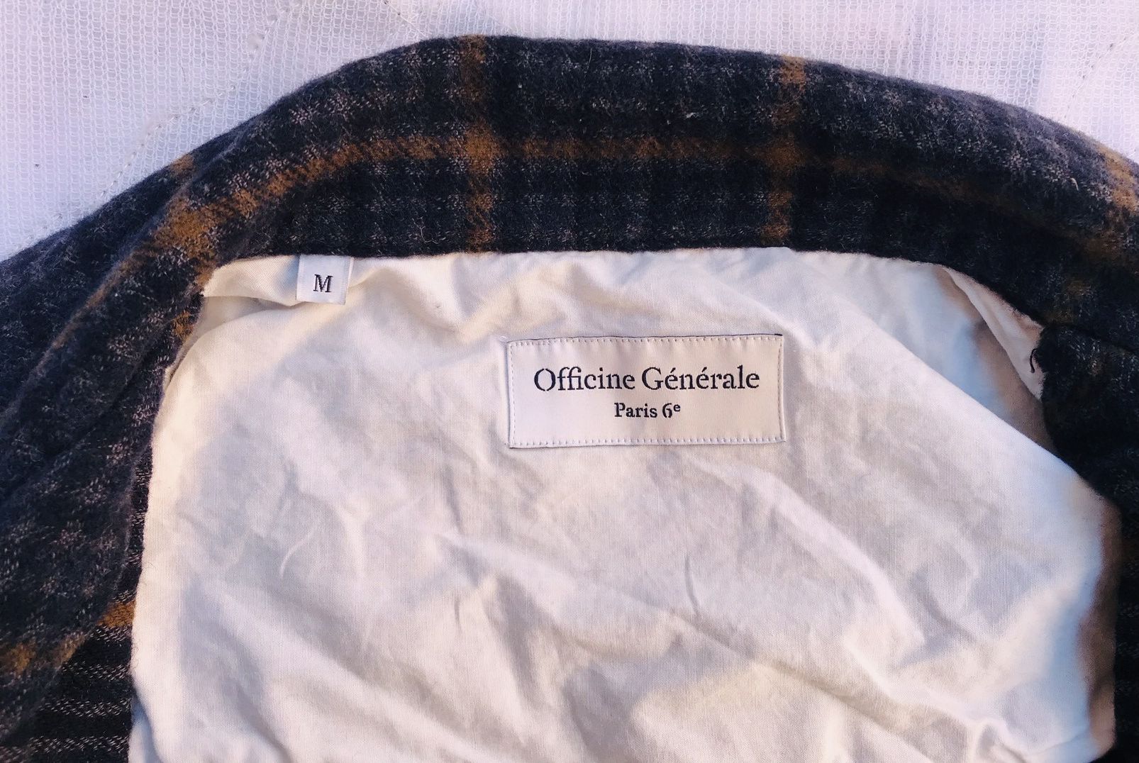 Japanese Brand Officine Générale Paris 6e Jonas Wool Overshirt check jacket Size US M / EU 48-50 / 2 - 9 Thumbnail