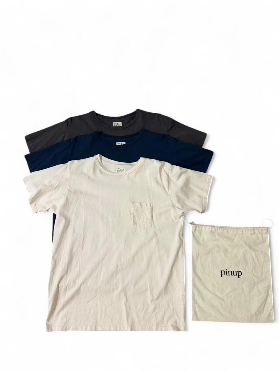 Yuremane Pinup Rags Skylark Pocket Tees Three Pack: Gray, Navy, White Size US L / EU 52-54 / 3 - 2 Thumbnail