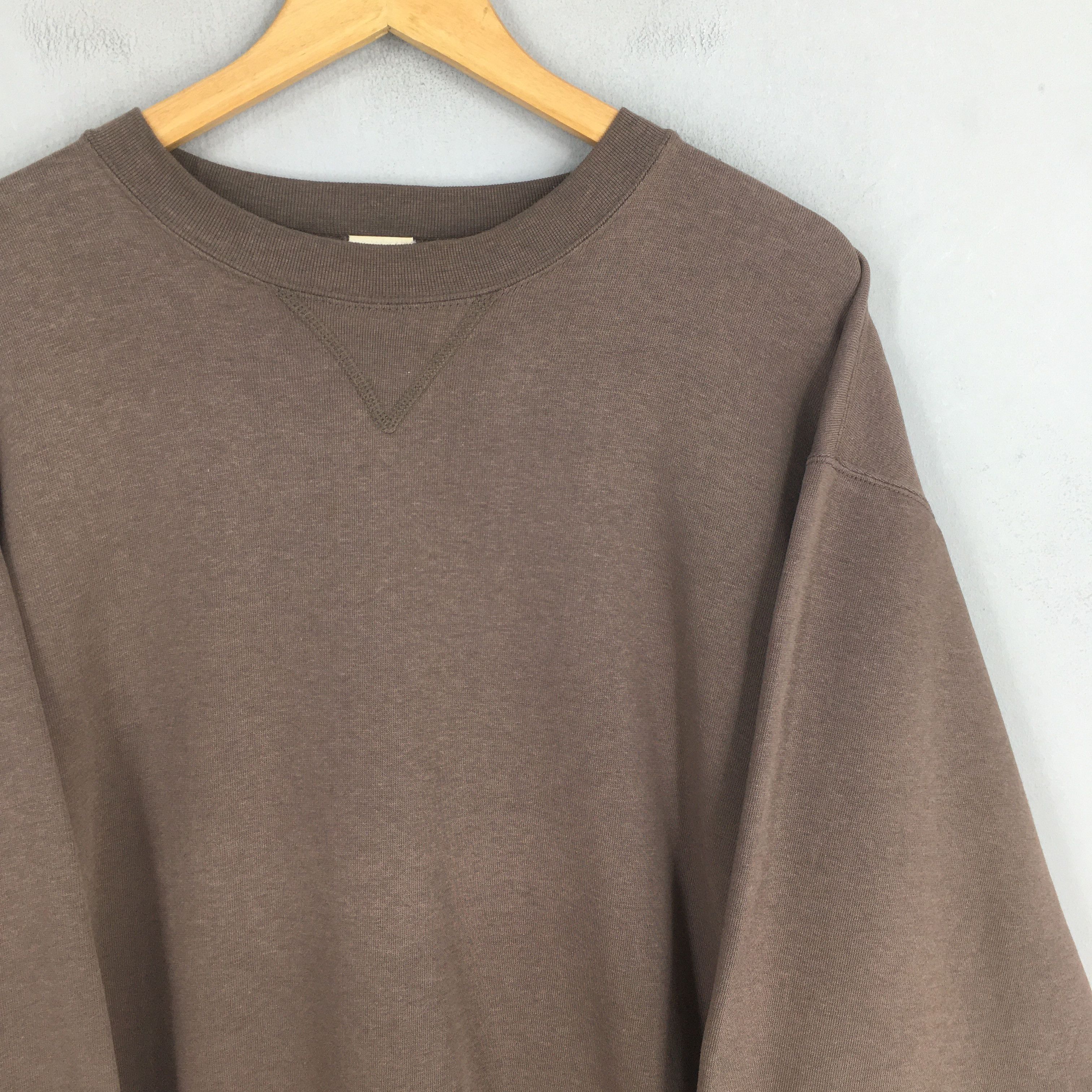 Russell Athletic Vintage 90s Russell Athletic Brown Plain Sweatshirt XLarge Size US XL / EU 56 / 4 - 2 Thumbnail