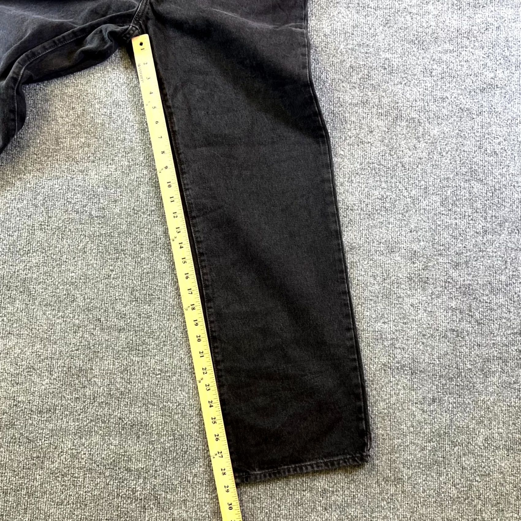 Levi's Levi's Jeans Women's 31 Baggy 94 Gray Denim Cotton Mid Rise Straight Leg Zip Fly Size 24" / US 00 / IT 34 - 4 Thumbnail