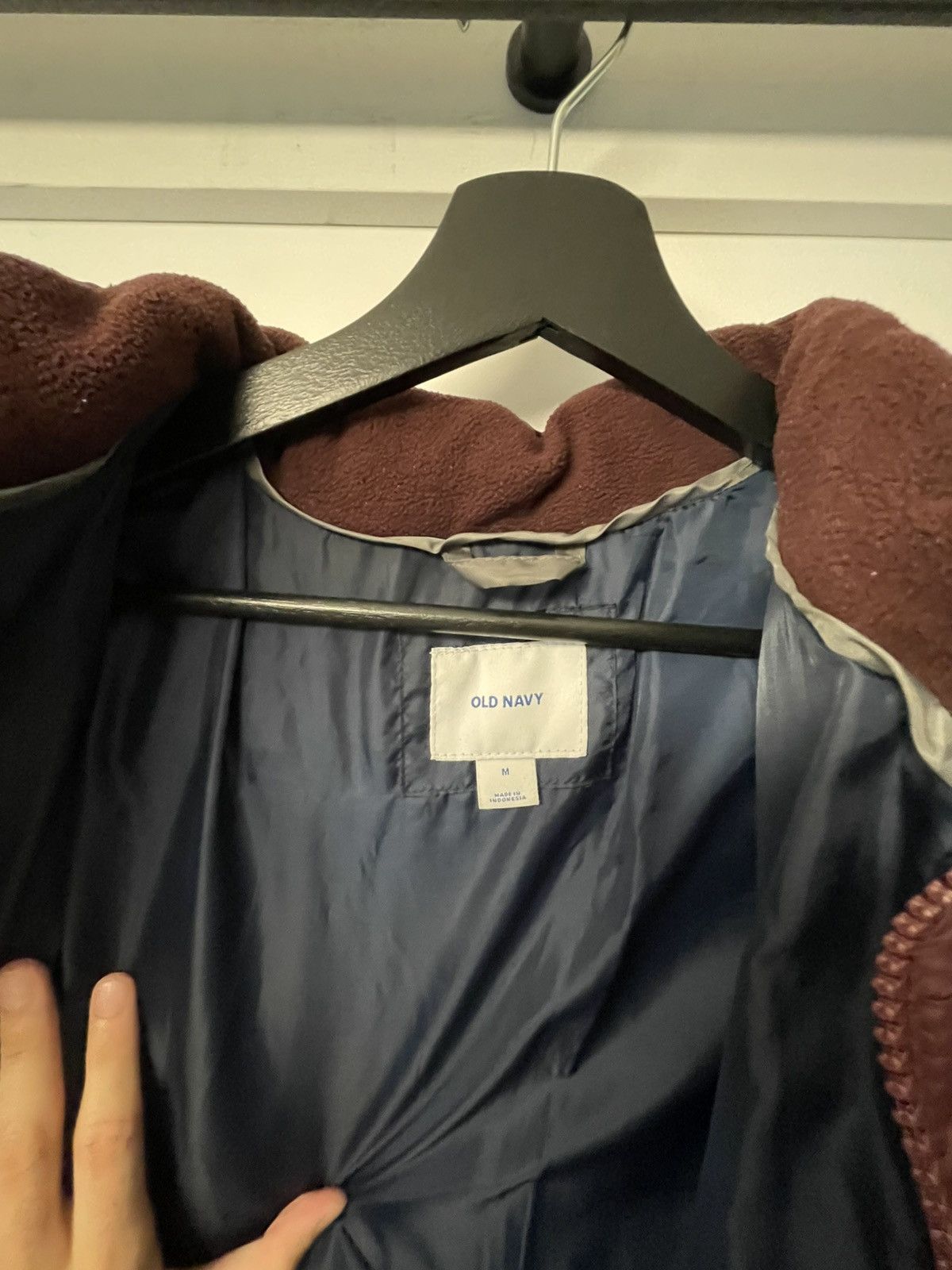Old Navy × Vintage Burgundy Old Navy Puffer jacket Size US M / EU 48-50 / 2 - 3 Thumbnail