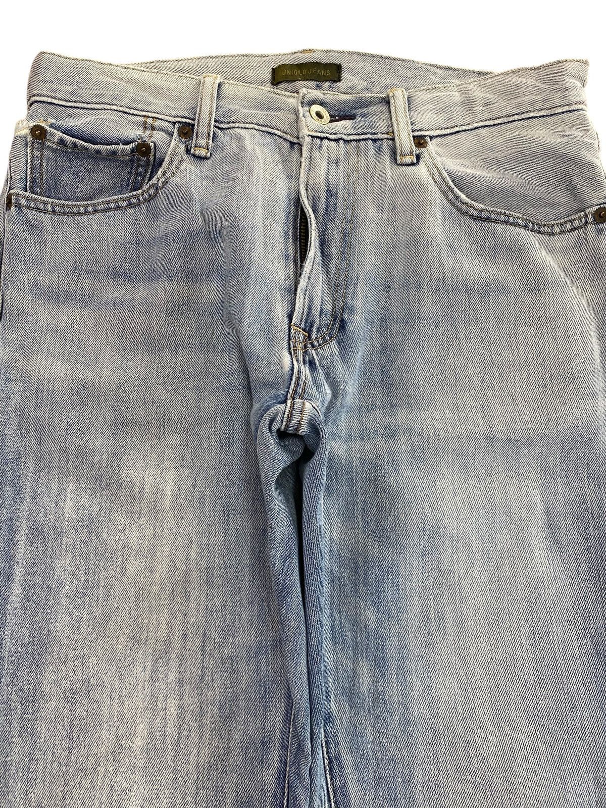 Uniqlo Uniqlo Acid Faded Wash Straight Cut Style Jeans Size US 31 - 2 Thumbnail