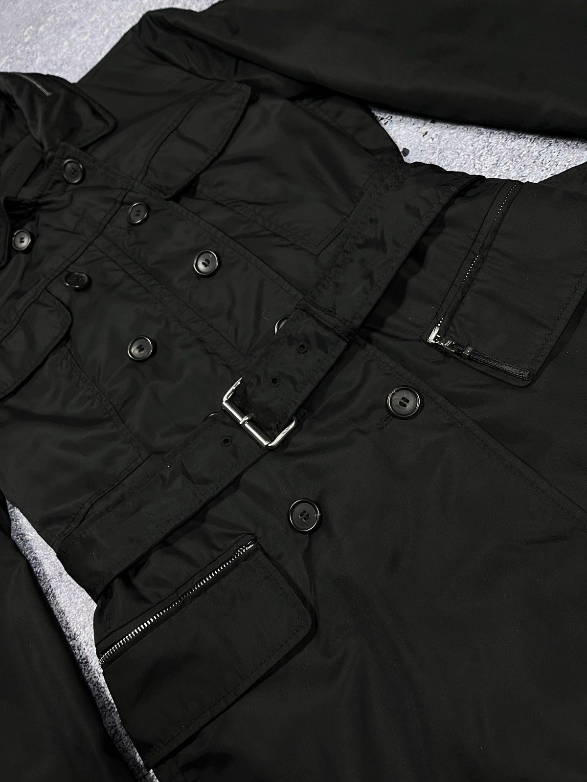 Prada Luxury Very Rare Vintage Prada Zip Nylon Coat Trench Jacket Size M / US 6-8 / IT 42-44 - 7 Thumbnail