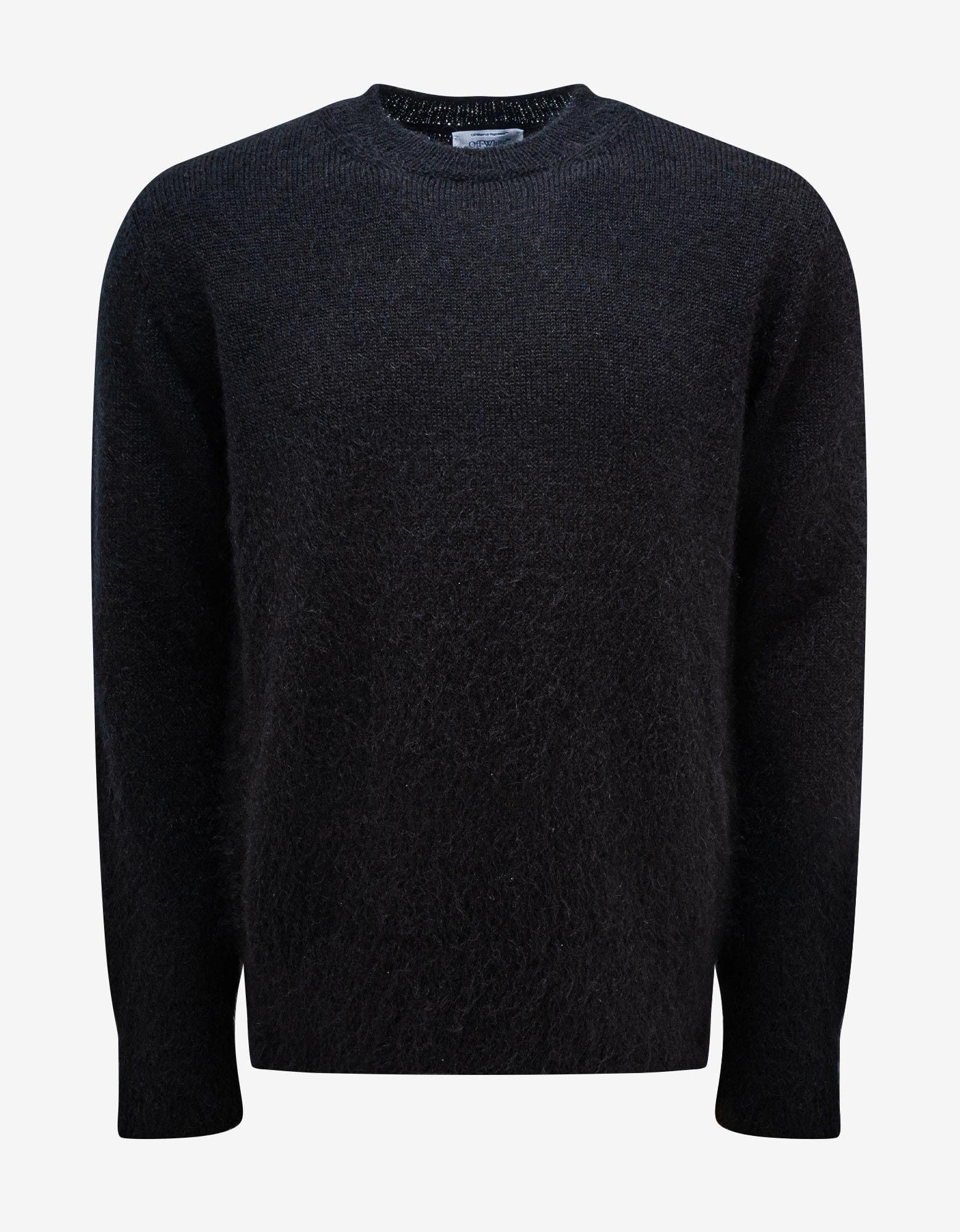 Black Mohair Arrow Sweater