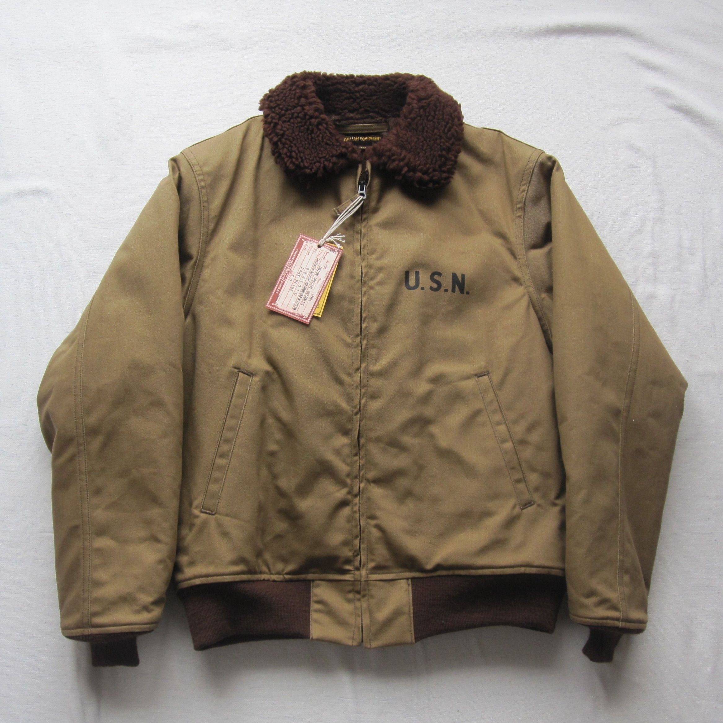 Freewheelers “USN GROUND CREW JACKET” 40 CIVILIAN MODEL Size US M / EU 48-50 / 2 - 1 Thumbnail