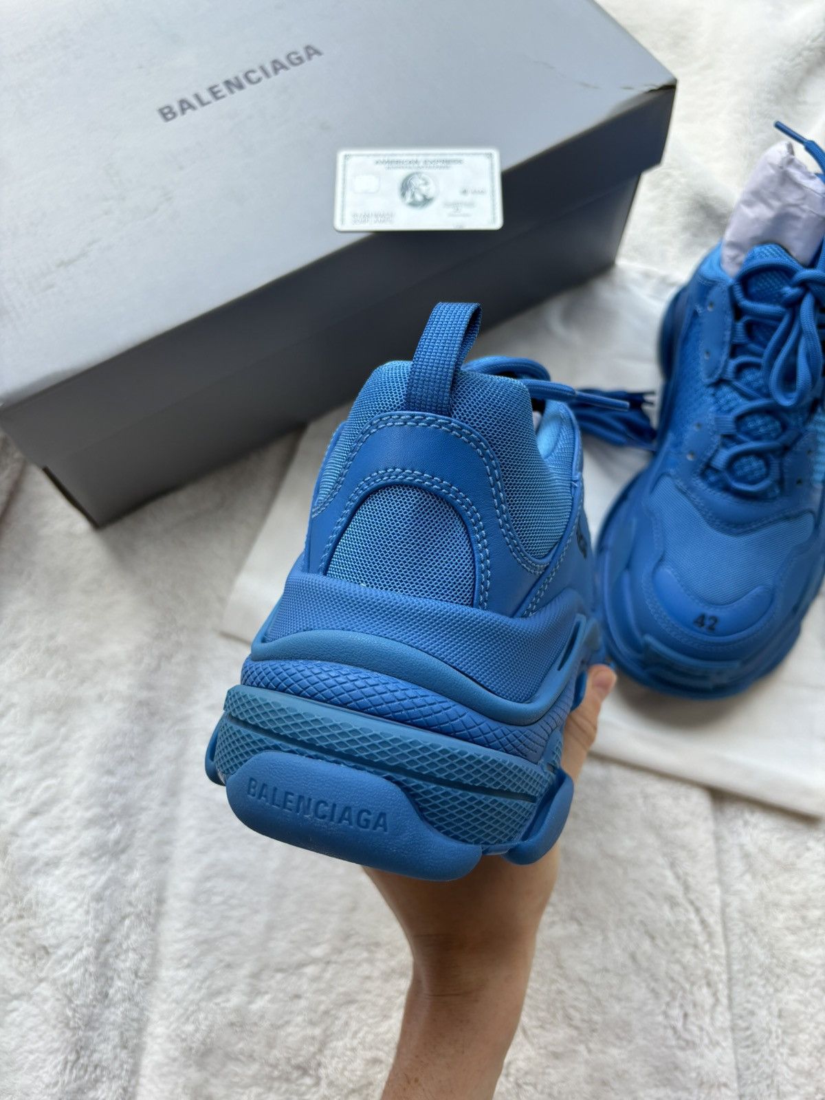 Balenciaga Balenciaga Triple Blue Triple S Sneakers Size US 9 / EU 42 - 3 Thumbnail