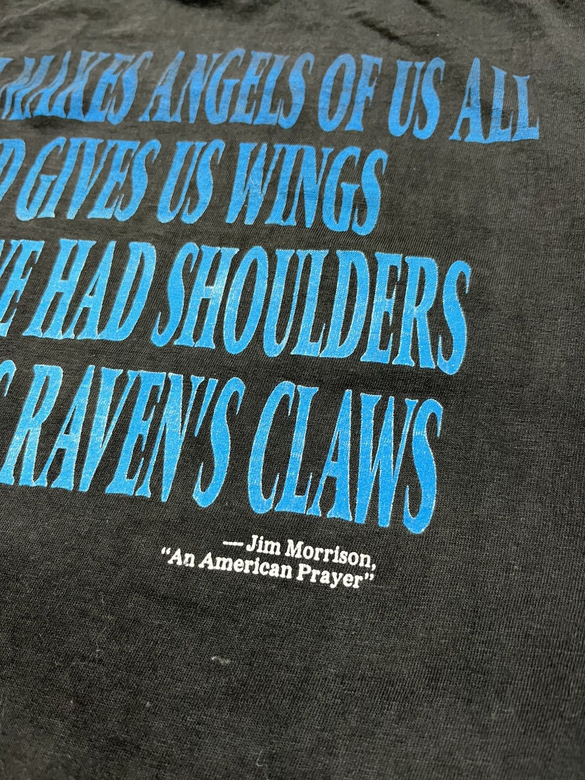 Band Tees Vintage 90's "PÈRE-LACHAISE NOT DEAD MORRISON PARIS FRANCE" Size US L / EU 52-54 / 3 - 11 Thumbnail
