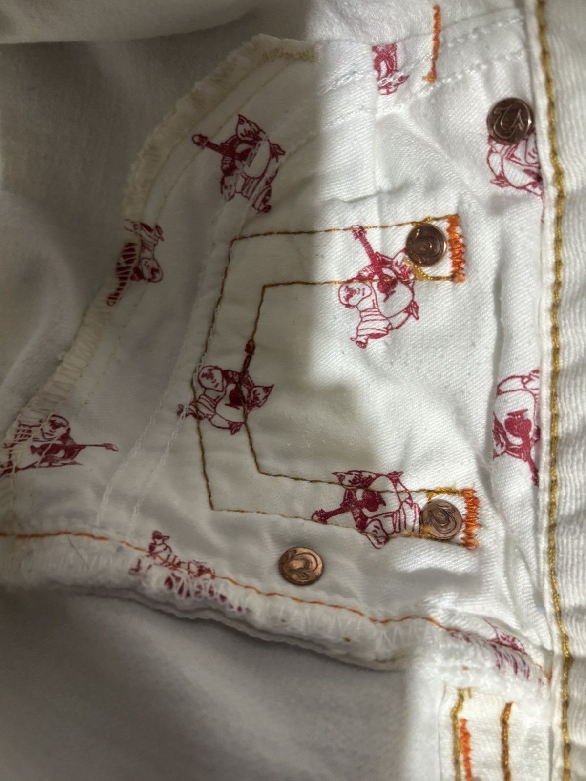 True Religion True religion white denim jeans Size US 31 - 5 Thumbnail