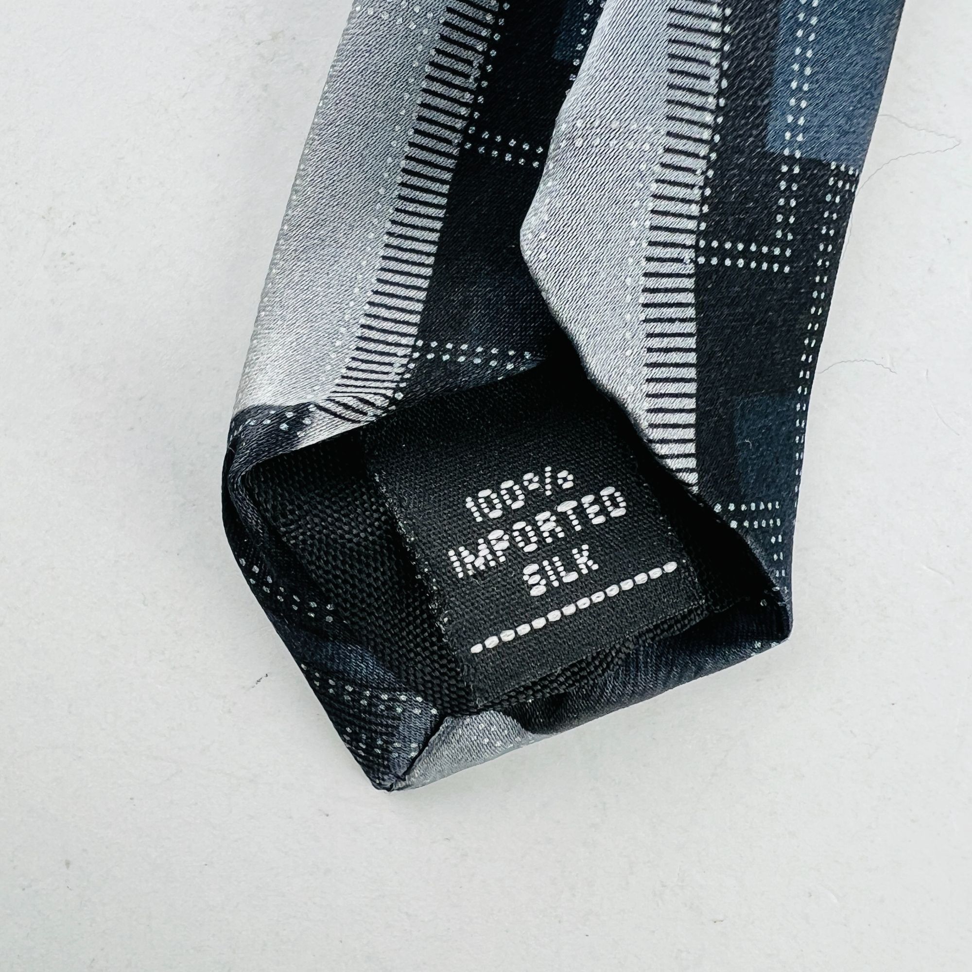 Arrow ARROW Dress Design Necktie Tie 100% Imported Silk Gray Blue Size ONE SIZE - 6 Thumbnail