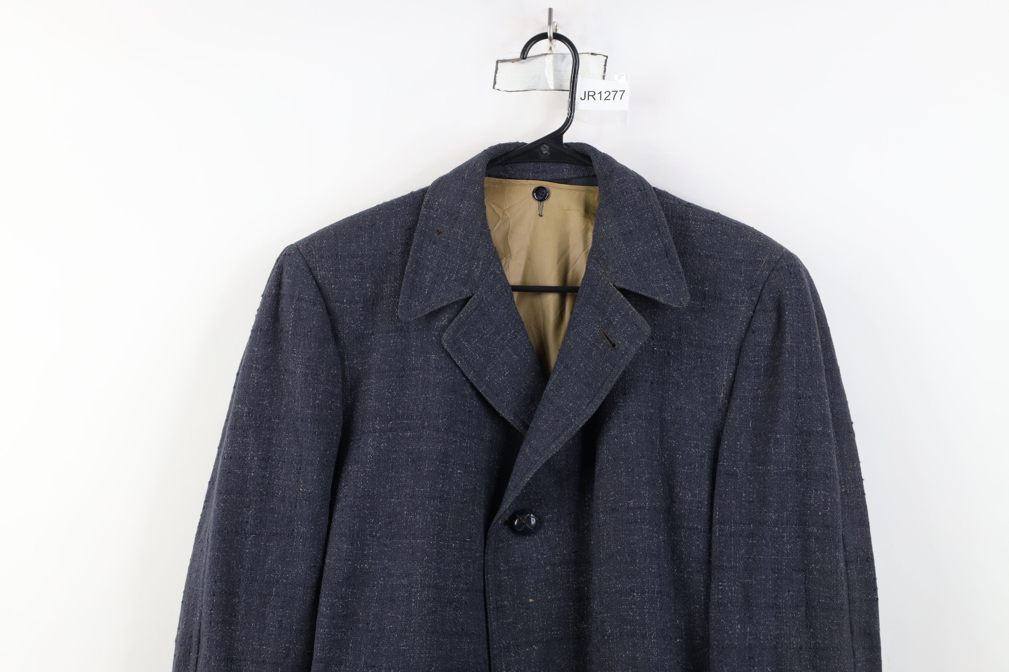 Vintage Vintage 50s Rockabilly Atomic Wool Tweed Overcoat Jacket Size US XXL / EU 58 / 5 - 2 Thumbnail