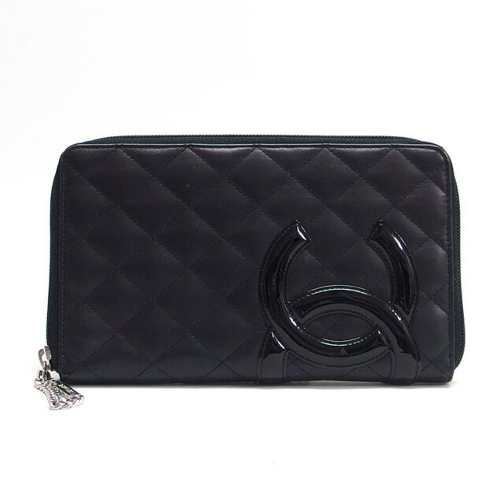 Chanel Chanel Cambon Line Round Long Wallet Large Black Size ONE SIZE - 1 Thumbnail