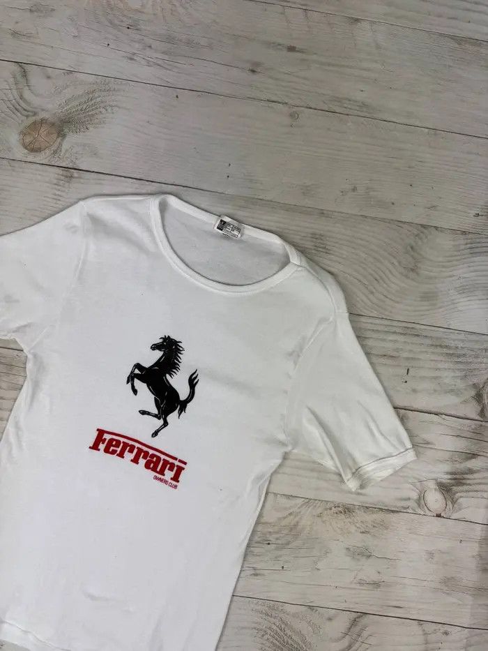 Ferrari Vintage Ferrari T-Shirt 80s F1 Racing Big Logo Size US L / EU 52-54 / 3 - 2 Thumbnail