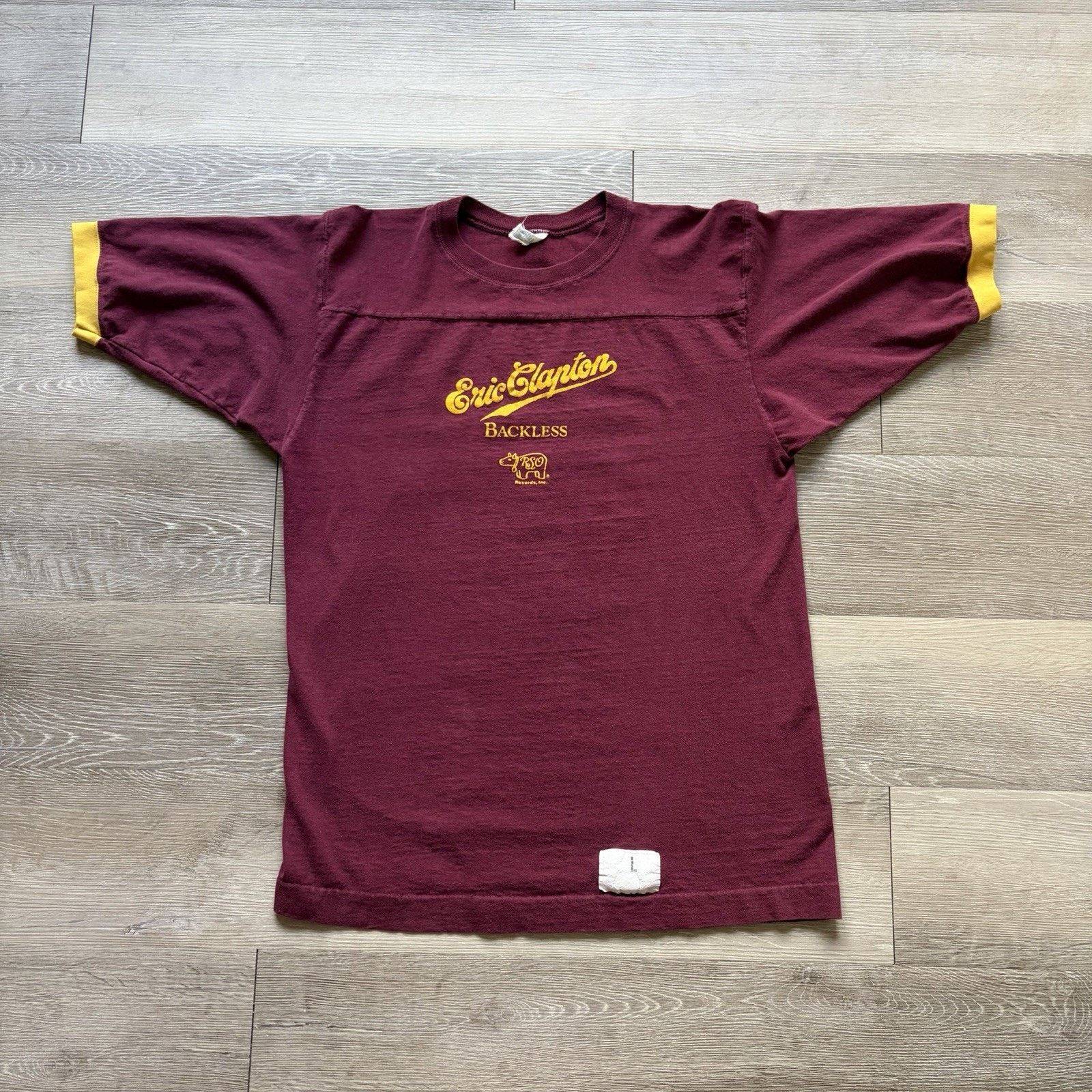 Signal Sport Vintage 70s Eric Clapton Backless RSO Promo Tee Shirt Large Size US L / EU 52-54 / 3 - 1 Thumbnail