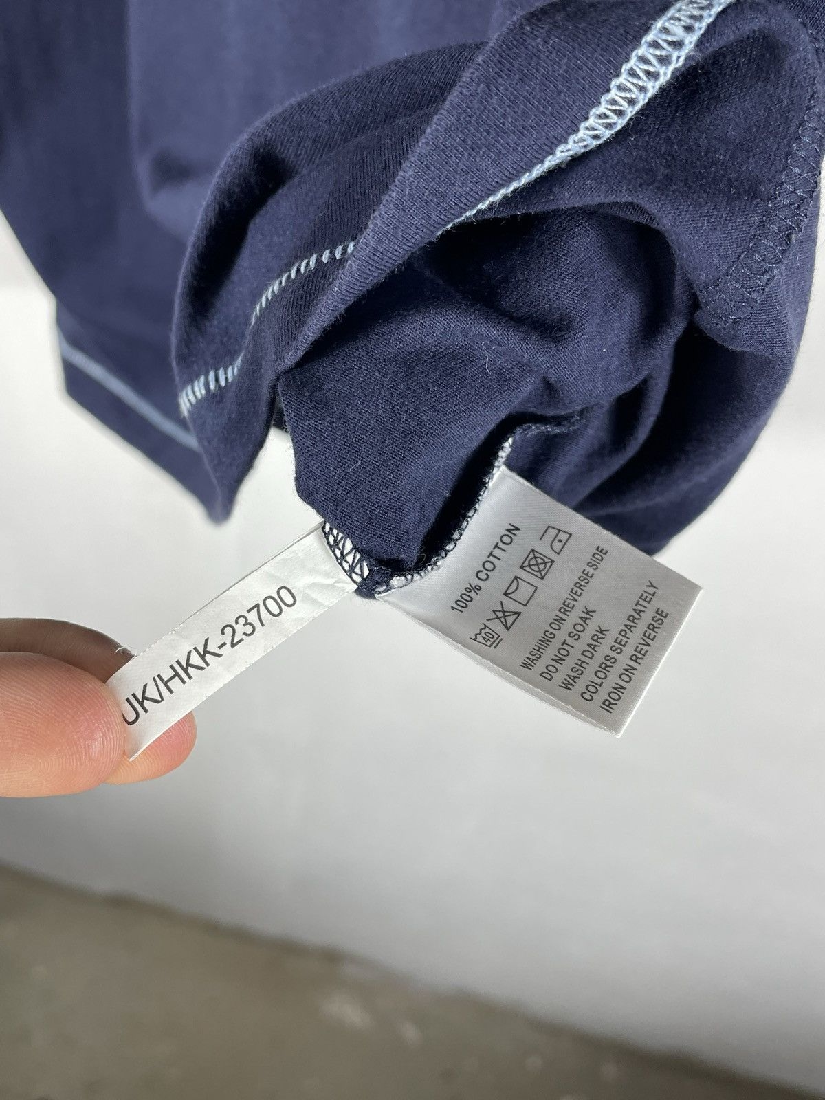 Vintage × Yves Saint Laurent Blue Navy Vintage Retro YSL Yves Saint Laurent t shirt tee Size US L / EU 52-54 / 3 - 7 Thumbnail