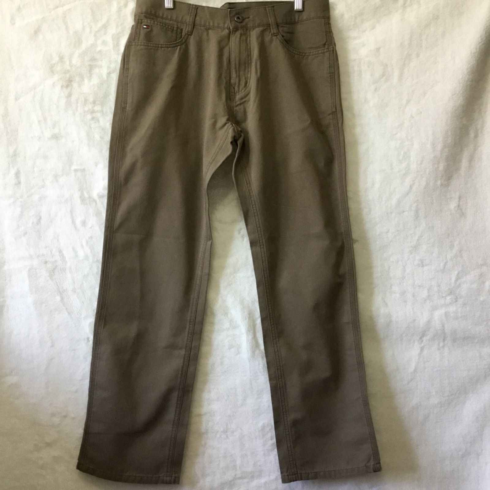 Tommy Hilfiger Tommy Hilfiger Olive Green Straight-Leg Chinos Size US 30 / EU 46 - 2 Thumbnail
