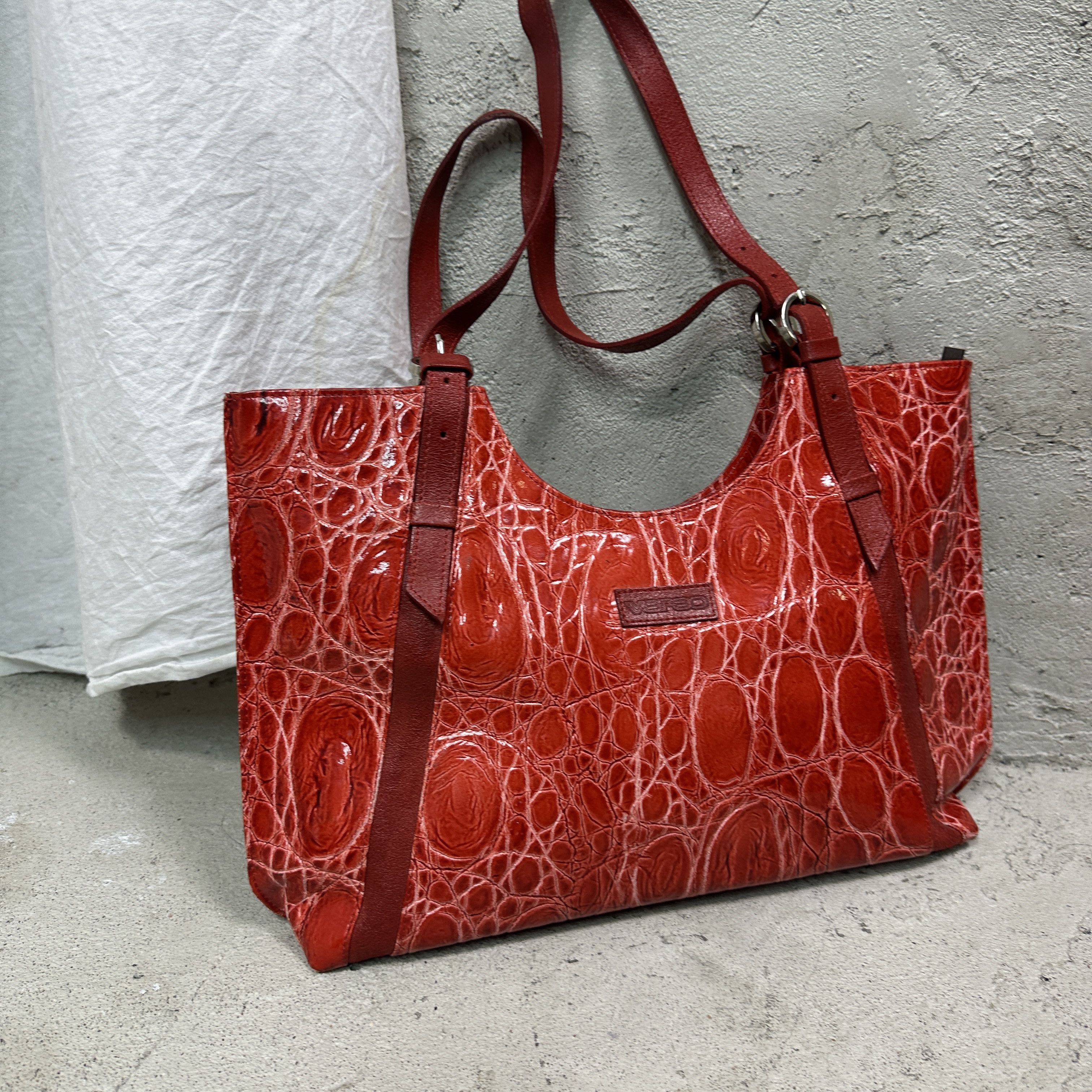 Vintage Vintage Avant Garde Leather Snake Skin Shoulder Bag Y2K Size ONE SIZE - 4 Thumbnail