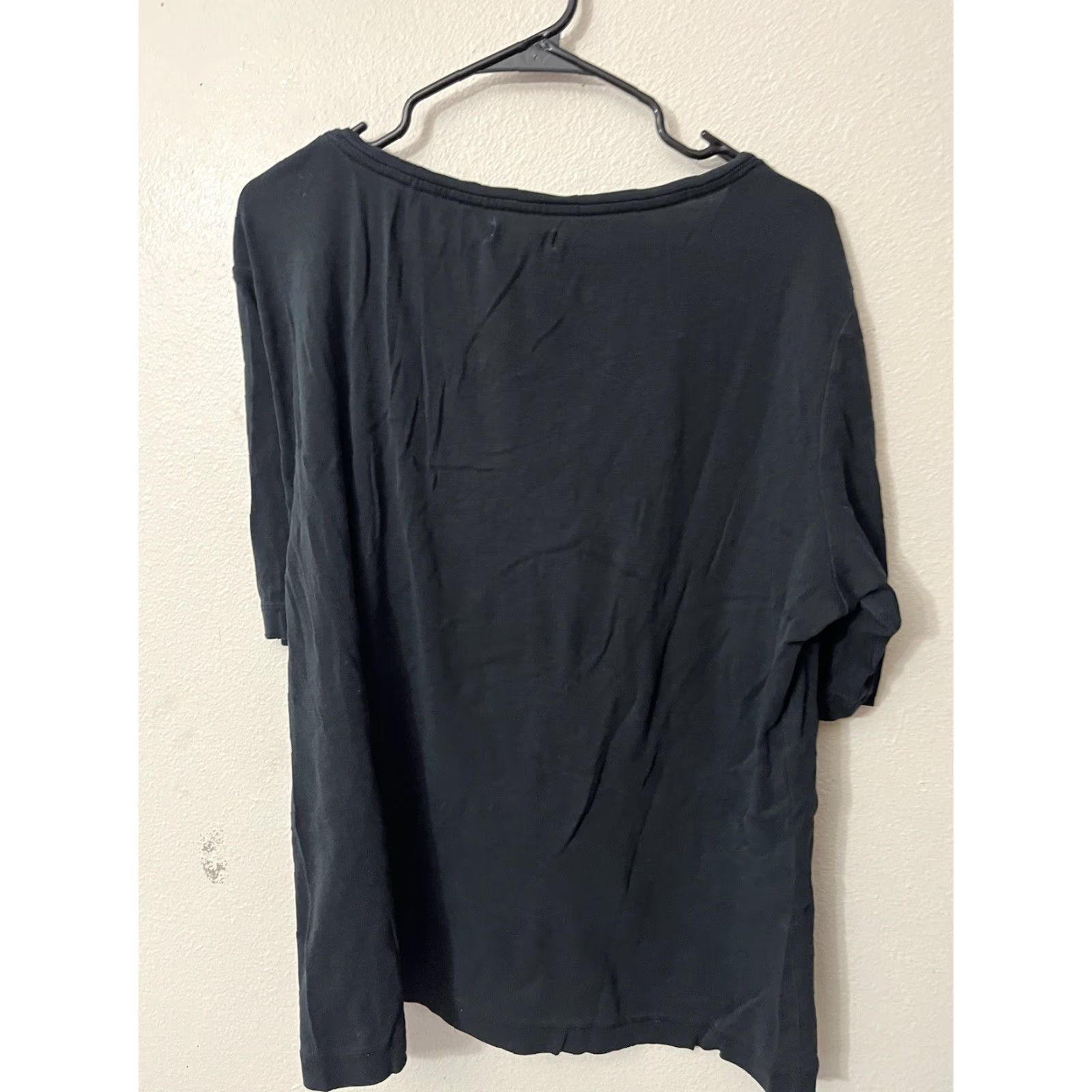 Vintage VINTAGE Chico's T-Shirt Women Short Sleeve Cotton Black Size 3 XL Adult Womens Crew Neck Solid Shirt Size XS / US 0-2 / IT 36-38 - 3 Thumbnail