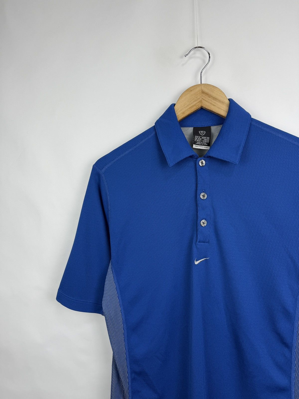 Nike × Tiger Woods 🇺🇸 Vintage 90s Nike Sphere React Golf Polo T-Shirt Rare Retro Size US M / EU 48-50 / 2 - 4 Thumbnail