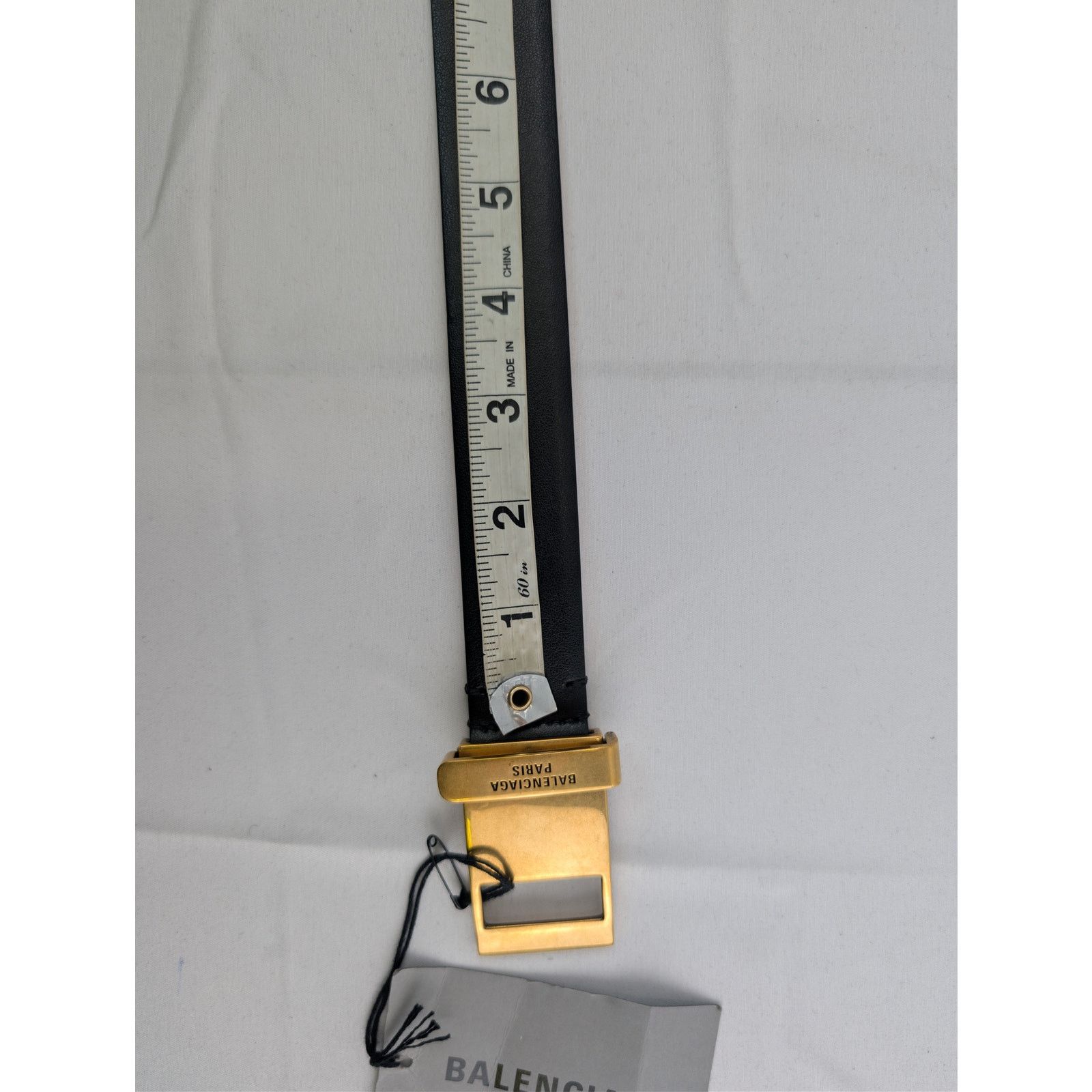 Balenciaga o1rshd1 Size: 90cm / Plutone Calf AG Clip Belt in Black Size 36 - 11 Thumbnail