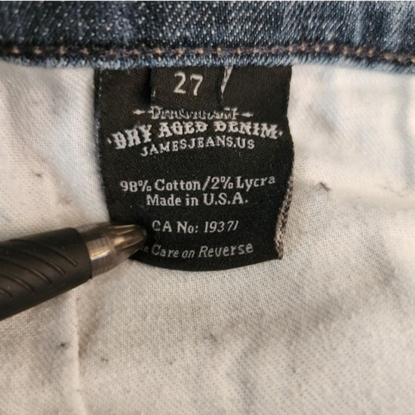 James Jeans James Jeans Cropped Dry Aged Denim Jeans 27 Size 27" / US 4 / IT 40 - 8 Thumbnail