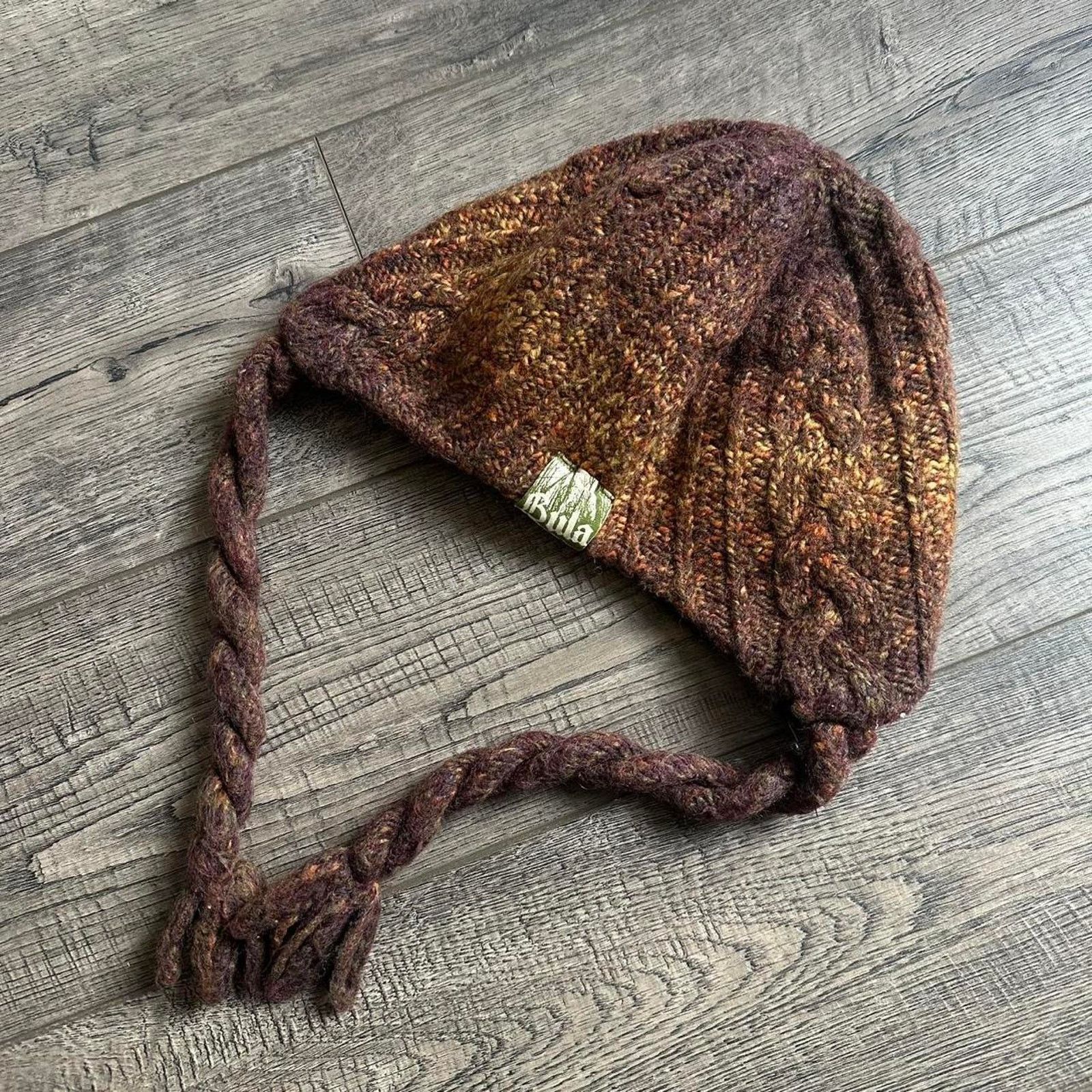 Vintage Vintage Y2K Chunky Knit Bula Wool Ear Flap Ski Beanie Hat Size ONE SIZE - 5 Thumbnail
