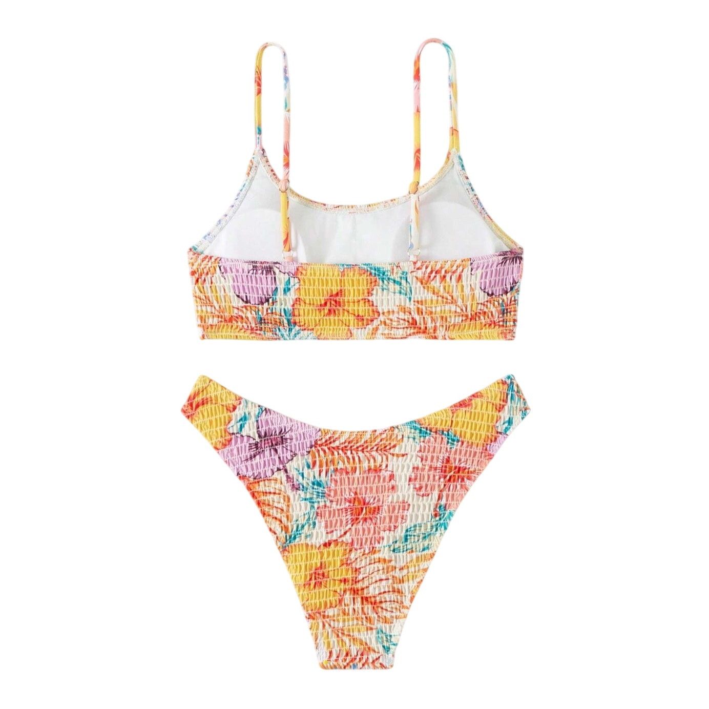 Shein Floral Print Cami Bikini Set in Multi, Size M Size ONE SIZE - 2 Thumbnail