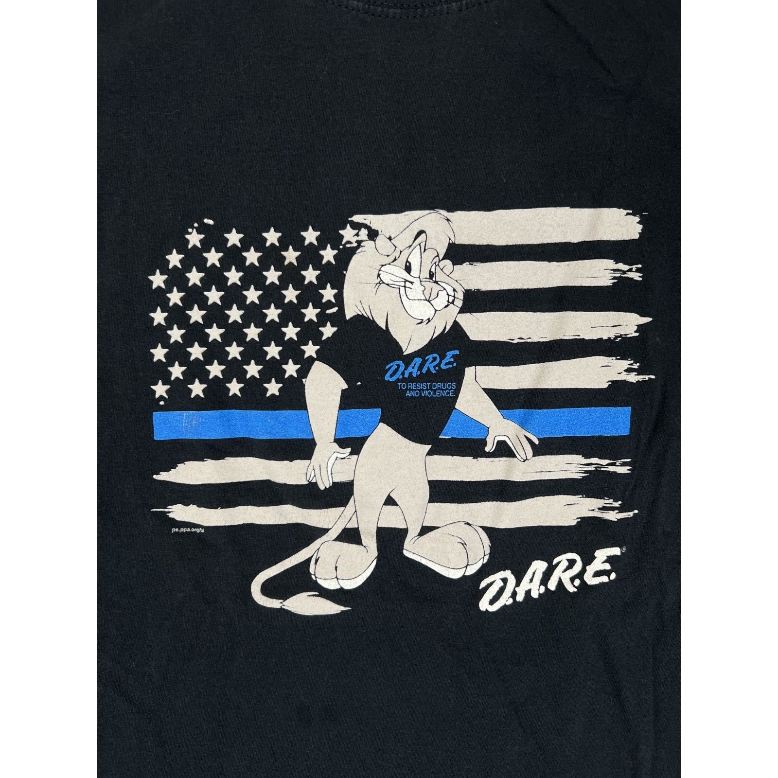 Gildan Vintage DARE T-Shirt Size L "To Resist Drugs & Violence" Lio Size US L / EU 52-54 / 3 - 2 Thumbnail