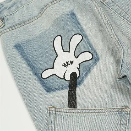 VIBE y2k hiphop skate pattern jeans Size US 32 / EU 48 - 4 Thumbnail