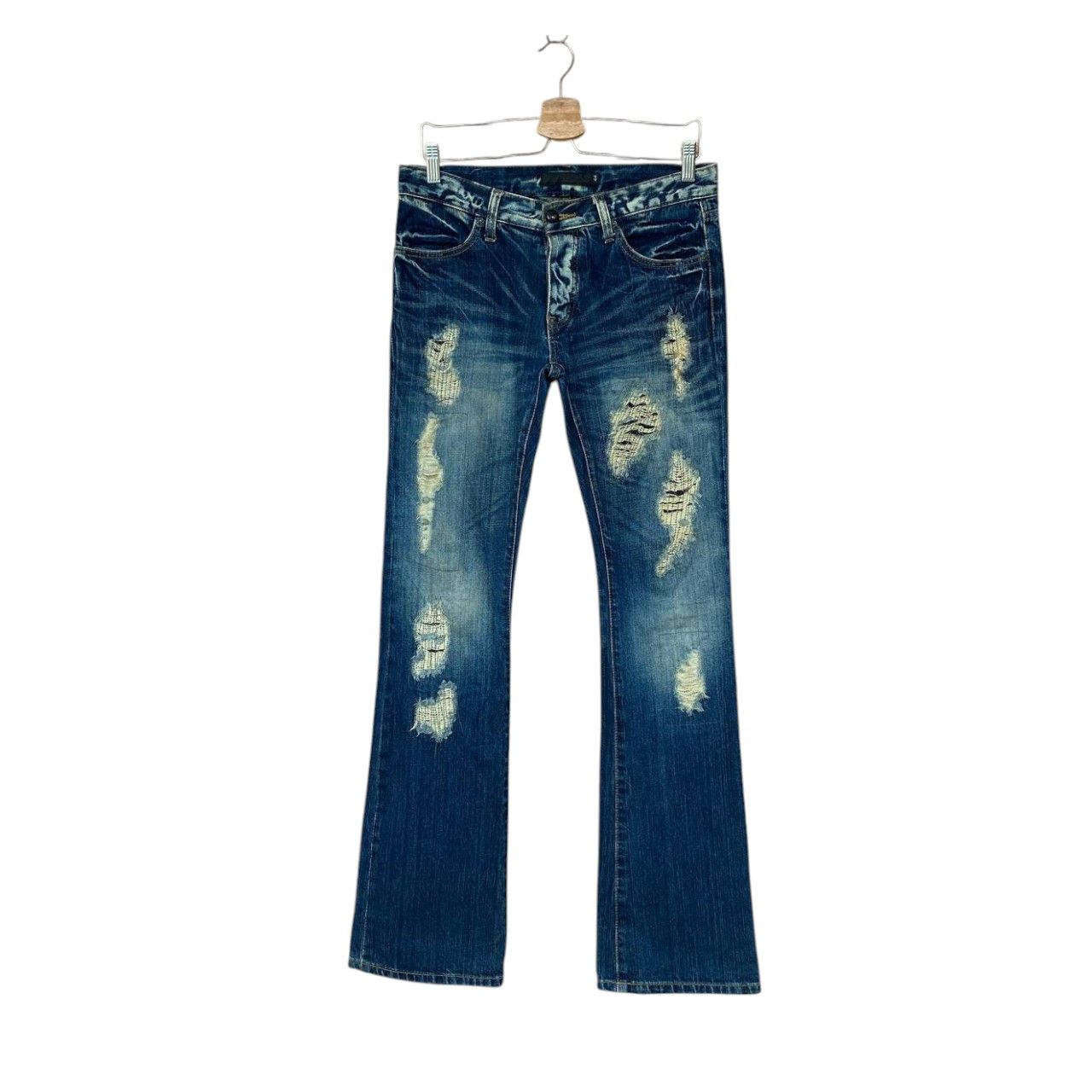 GOSTAR DE FUGA FLARED FUGA DISTRESSED DENIM BOOTCUT W29" Size US 30 / EU 46 - 1 Thumbnail
