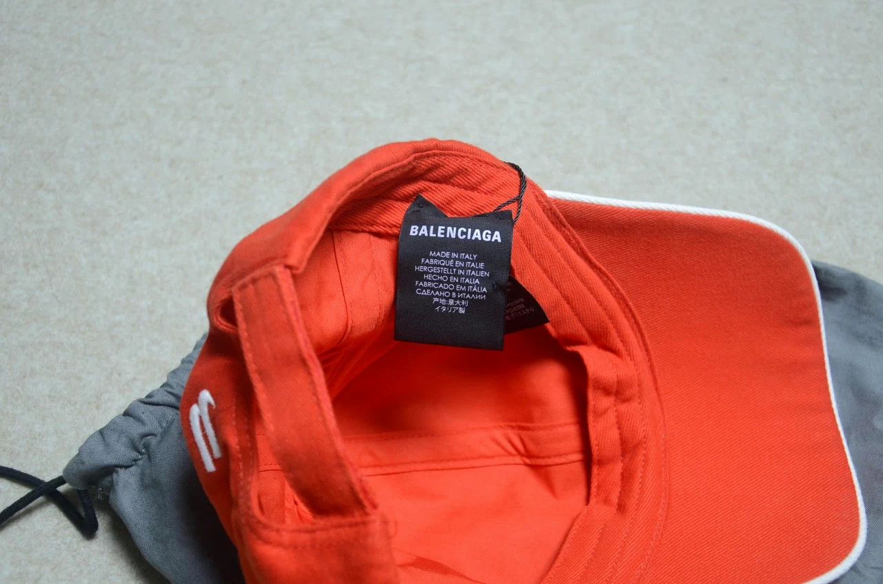 Balenciaga Balenciaga Red Embroidered BB Logo Baseball Cap Size ONE SIZE - 7 Thumbnail