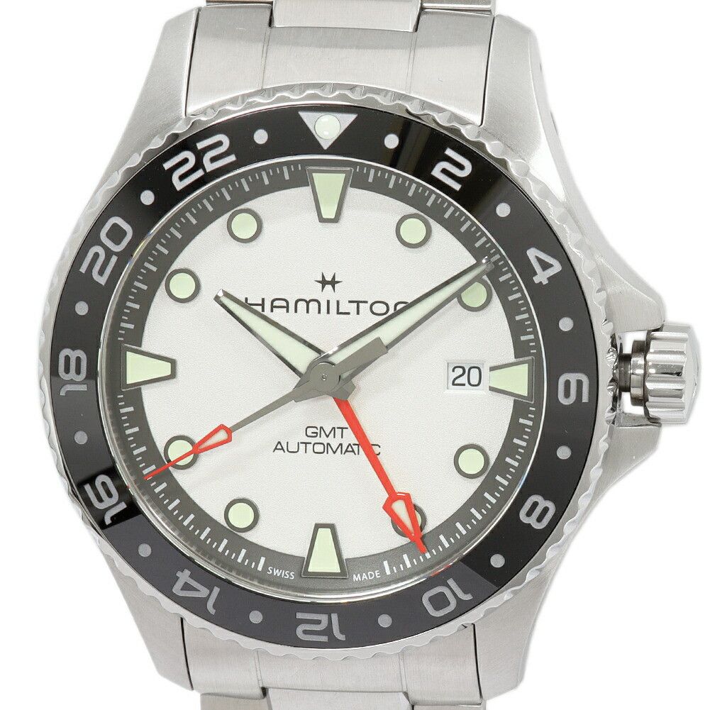 Hamilton Hamilton Khaki Navy Scuba Automatic Stainless Steel Metal Automatic H825550 DUTY FREE for USA