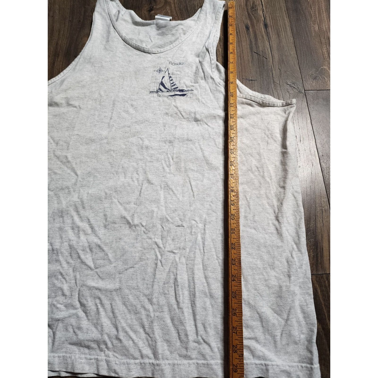 Mango VINTAGE Mango Tree Florida Map Graphic Tank Top Unisex Adults L Gray 90s Wildlife Beach US Map Size US L / EU 52-54 / 3 - 2 Thumbnail