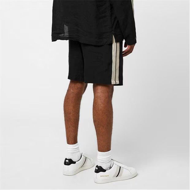 o1g2r1mq0524 Track Shorts in Black & White