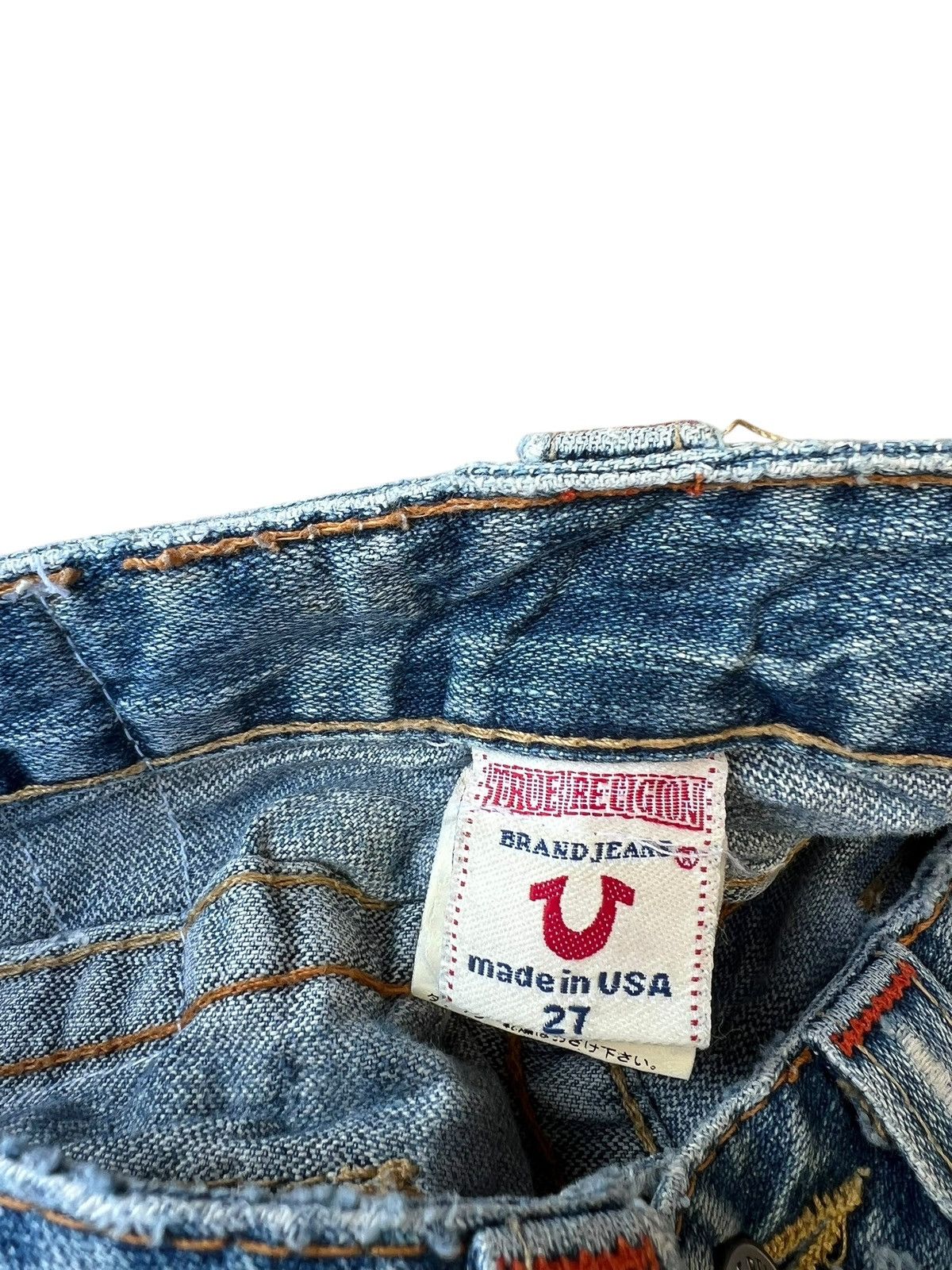 True Religion × Vintage 2000s True Religion Woodstock Patchwork Denim Bootcut Jeans Size 27" / US 4 / IT 40 - 24 Thumbnail