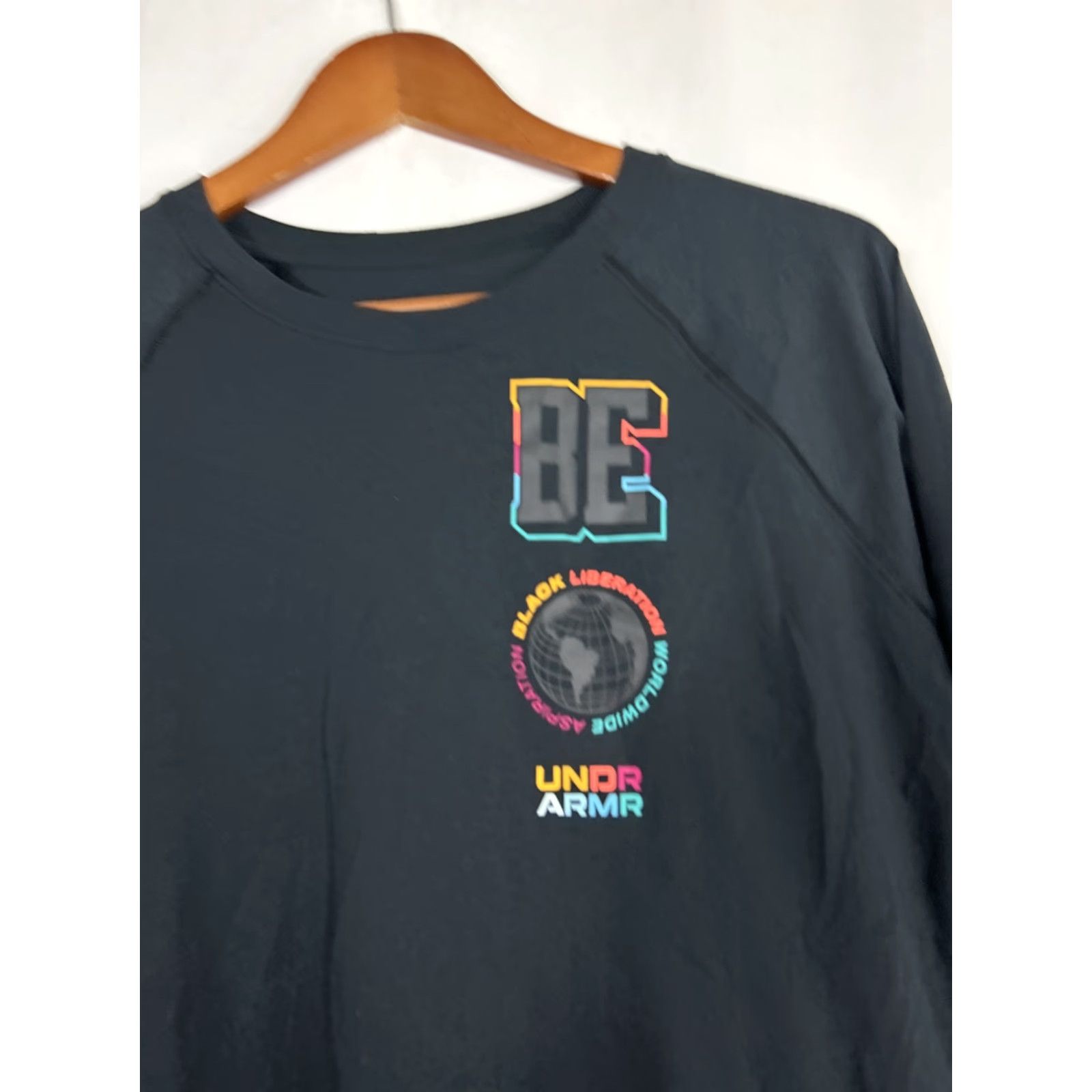 Under Armour Under Armour Womens M Loose Black Culture Be Seen Be Heard Base Layer Shirt Size M / US 6-8 / IT 42-44 - 5 Thumbnail