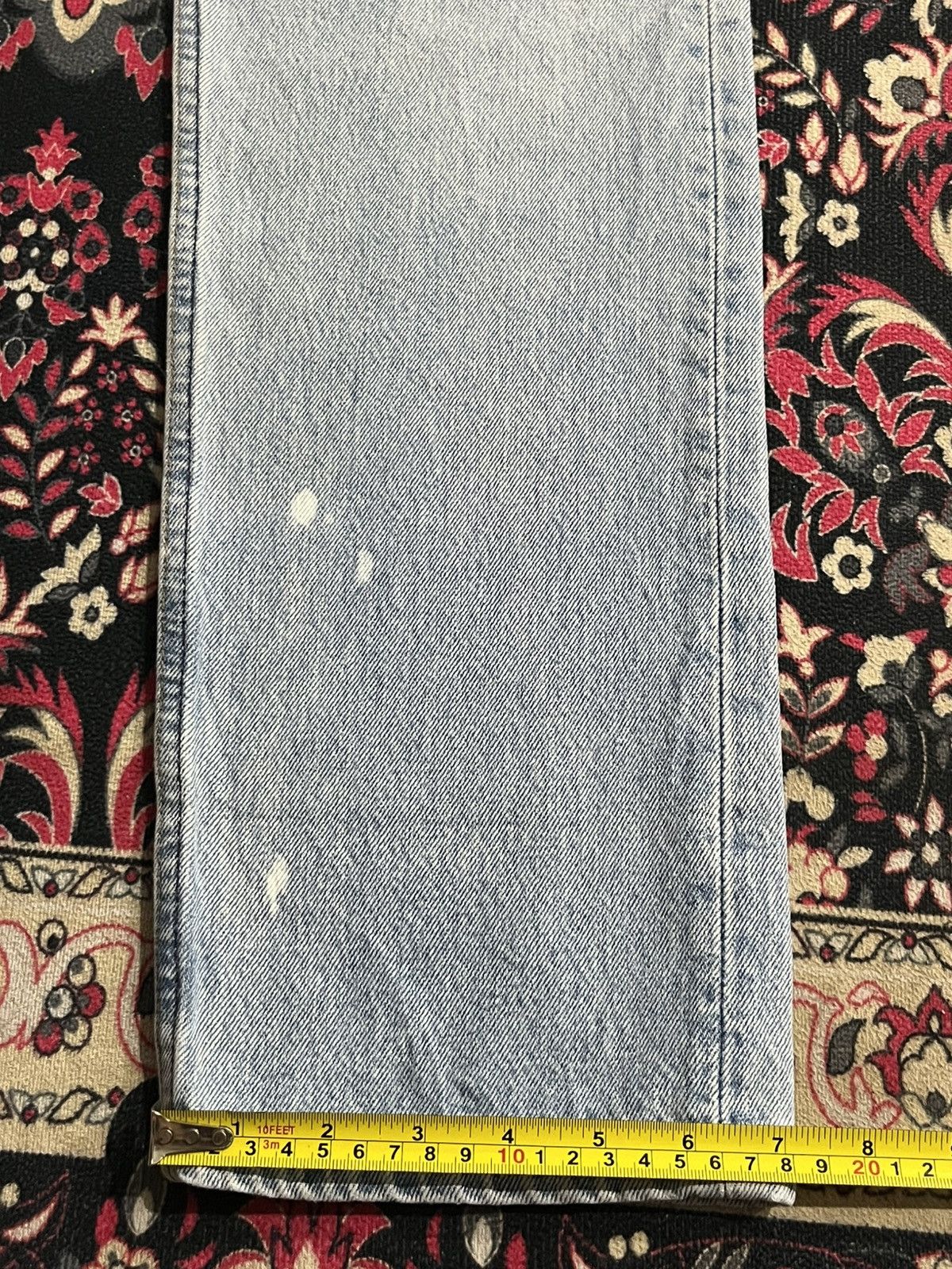Levi's Vintage Y2K Levi’s 501 Light Blue Washed Distressed Jeans Size 30" / US 8 / IT 44 - 19 Thumbnail
