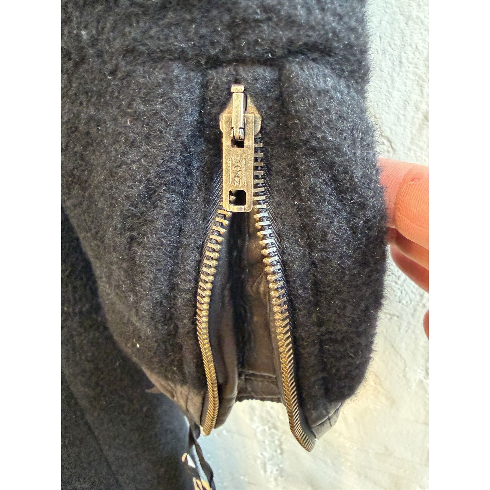 Greg Lauren Greg Lauren SAMPLE Wool Leather Brando Trench Coat Size US L / EU 52-54 / 3 - 5 Thumbnail