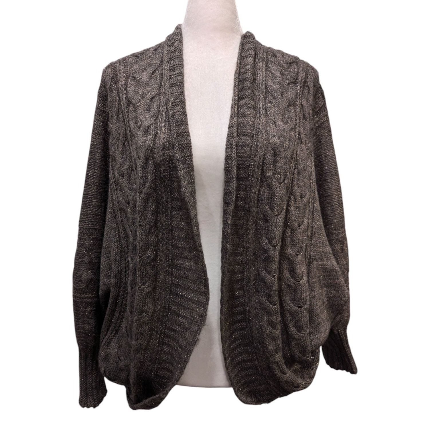 Other Vintage II Sisters Knit Lagenlook Cozy Lurex Shrug Sweater Size M / US 6-8 / IT 42-44 - 1 Thumbnail