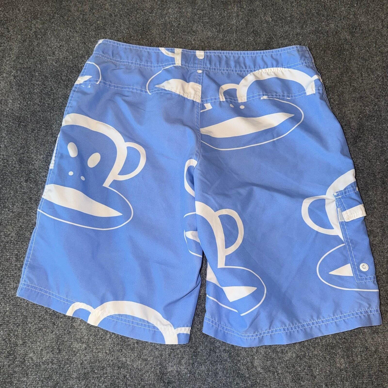 Paul Frank Paul Frank Baby Blue AOP Surf Boarf Shorts Mens LG Vtg y2k Size US 34 / EU 50 - 4 Thumbnail